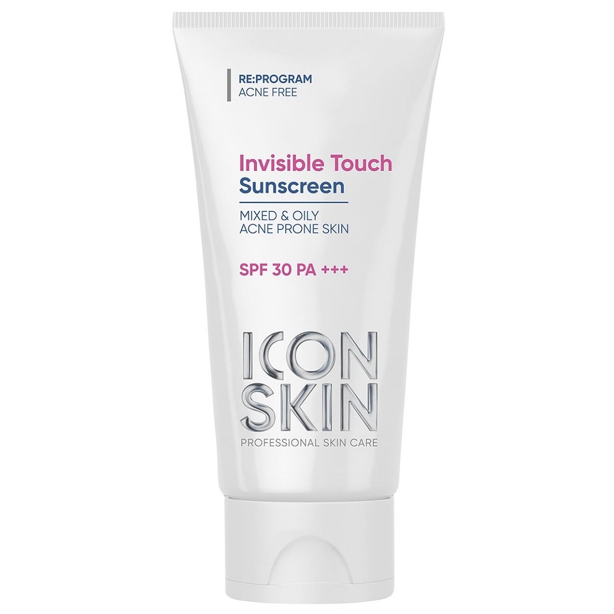 Icon Skin Солнцезащитный крем-флюид Invisible Touch SPF30 для жирной и комбинированной проблемной кожи, 50 мл (Icon Skin, Re:Program)
