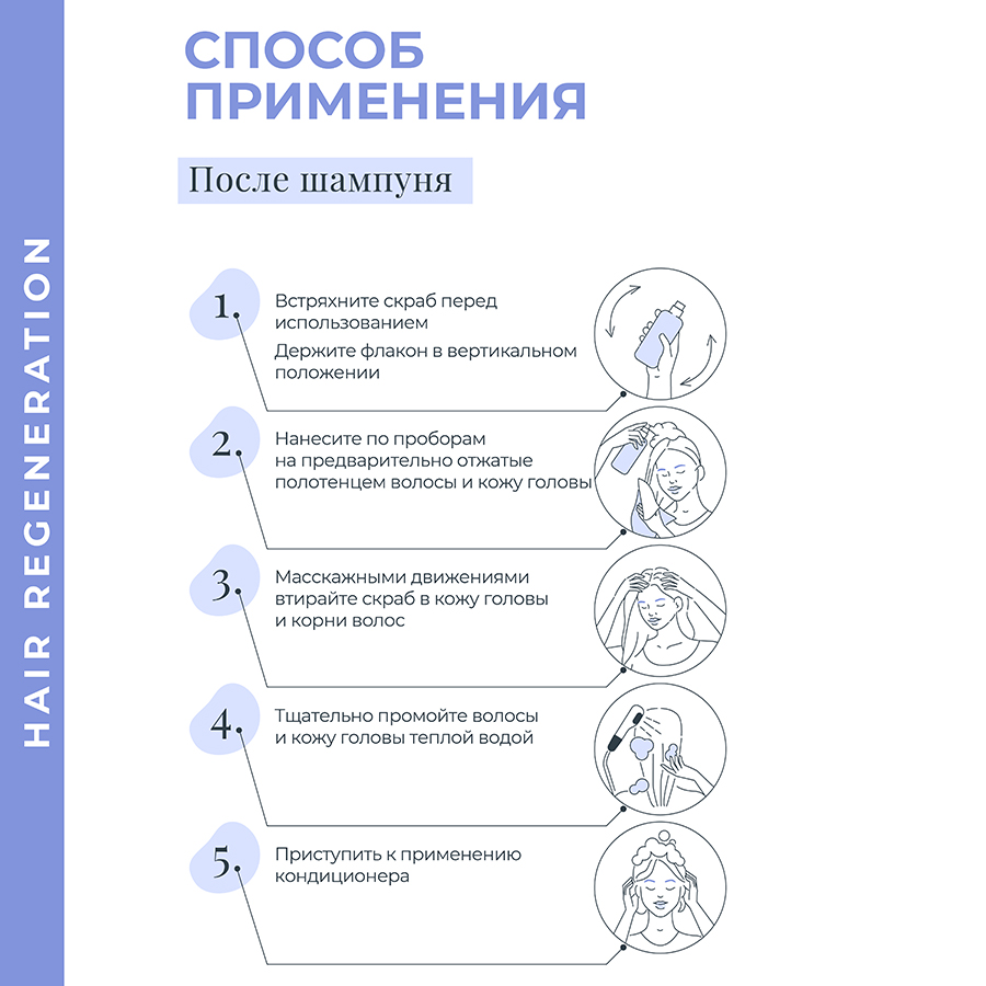 Кьютэм Хрустящий скраб для кожи головы SOS Systeme, 150 мл (Qtem, Hair Regeneration) фото 5