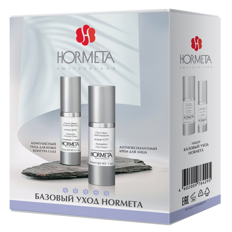 Hormeta Подарочный набор Базовый уход Hormeta крем для век 15 мл  крем для лица 30 мл. фото