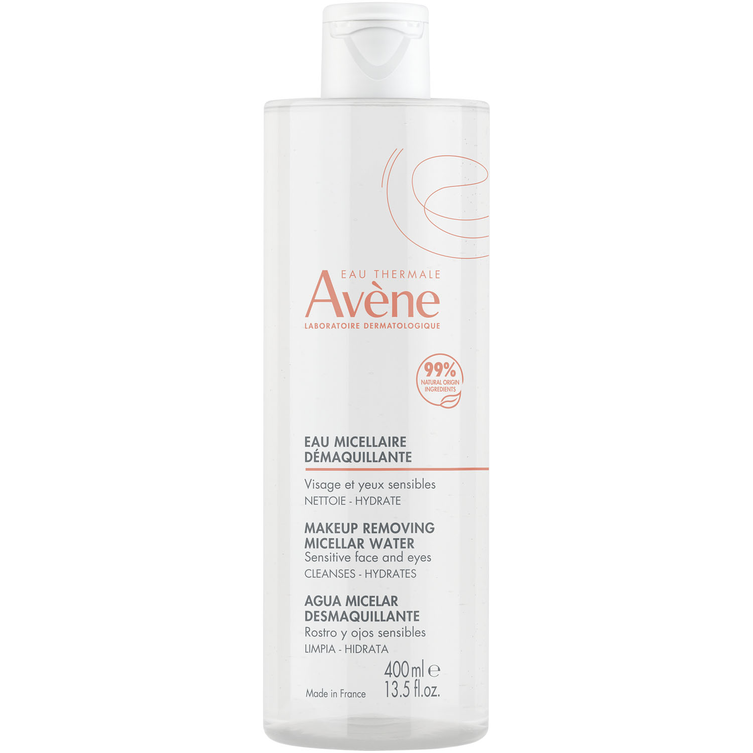 Avene Мицеллярный лосьон для снятия макияжа, 400 мл (Avene, Sensibles) avene мицеллярный лосьон для снятия макияжа 100 мл avene sensibles