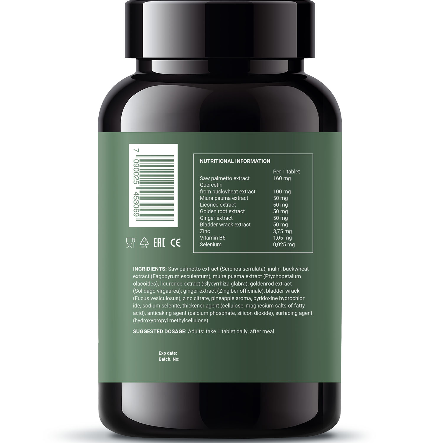 Норвегиан Фиш Ойл Простата Суппорт комплекс, 120 таблеток (Norwegian Fish Oil, Растительные комплексы) фото 1