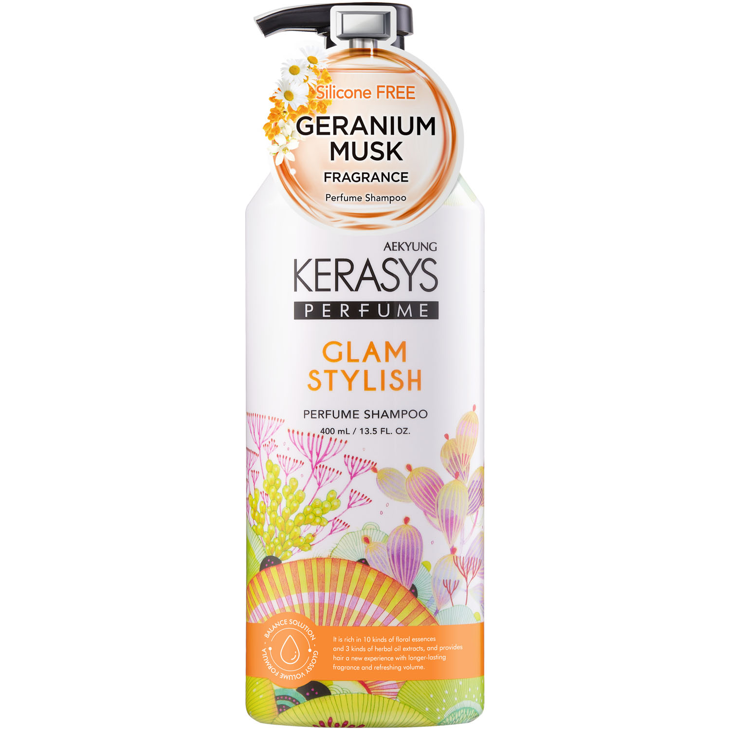 kerasys шампунь для всех типов волос glam stylish 500 мл kerasys perfumed line Kerasys Шампунь для всех типов волос Glam Stylish, 400 мл (Kerasys, Perfumed Line)