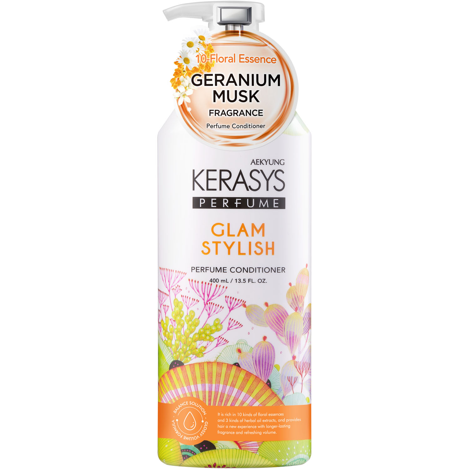 цена Kerasys Кондиционер для всех типов волос Glam Stylish, 400 мл (Kerasys, Perfumed Line)