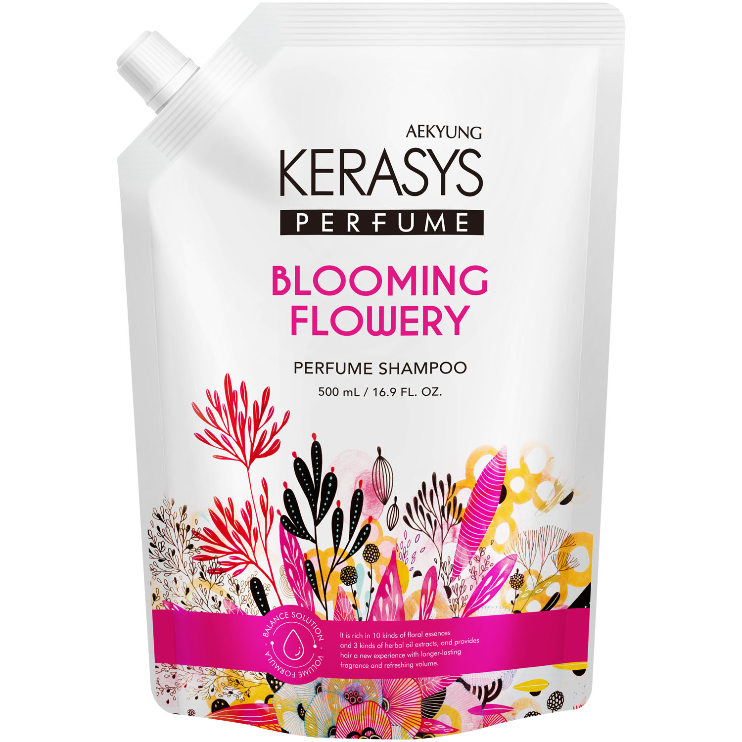 Керасис Шампунь для всех типов волос Blooming Flowery, 500 мл (Kerasys, Perfumed Line) фото 0