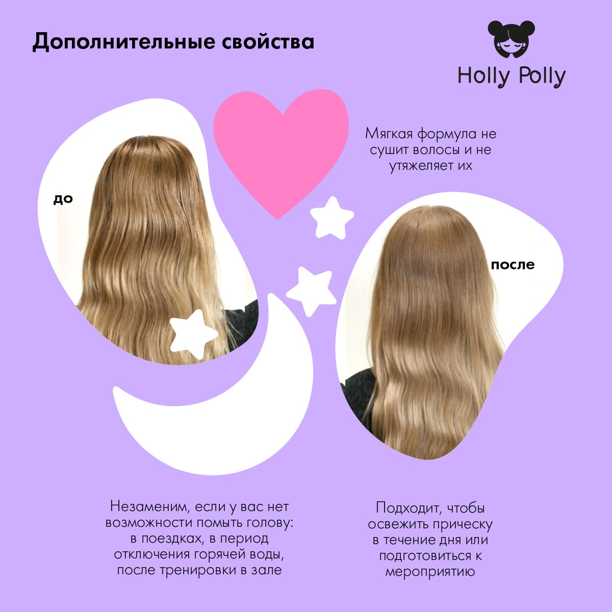 Холли Полли Сухой шампунь Summer Dreams для всех типов волос, 75 мл (Holly Polly, Dry Shampoo) фото 4
