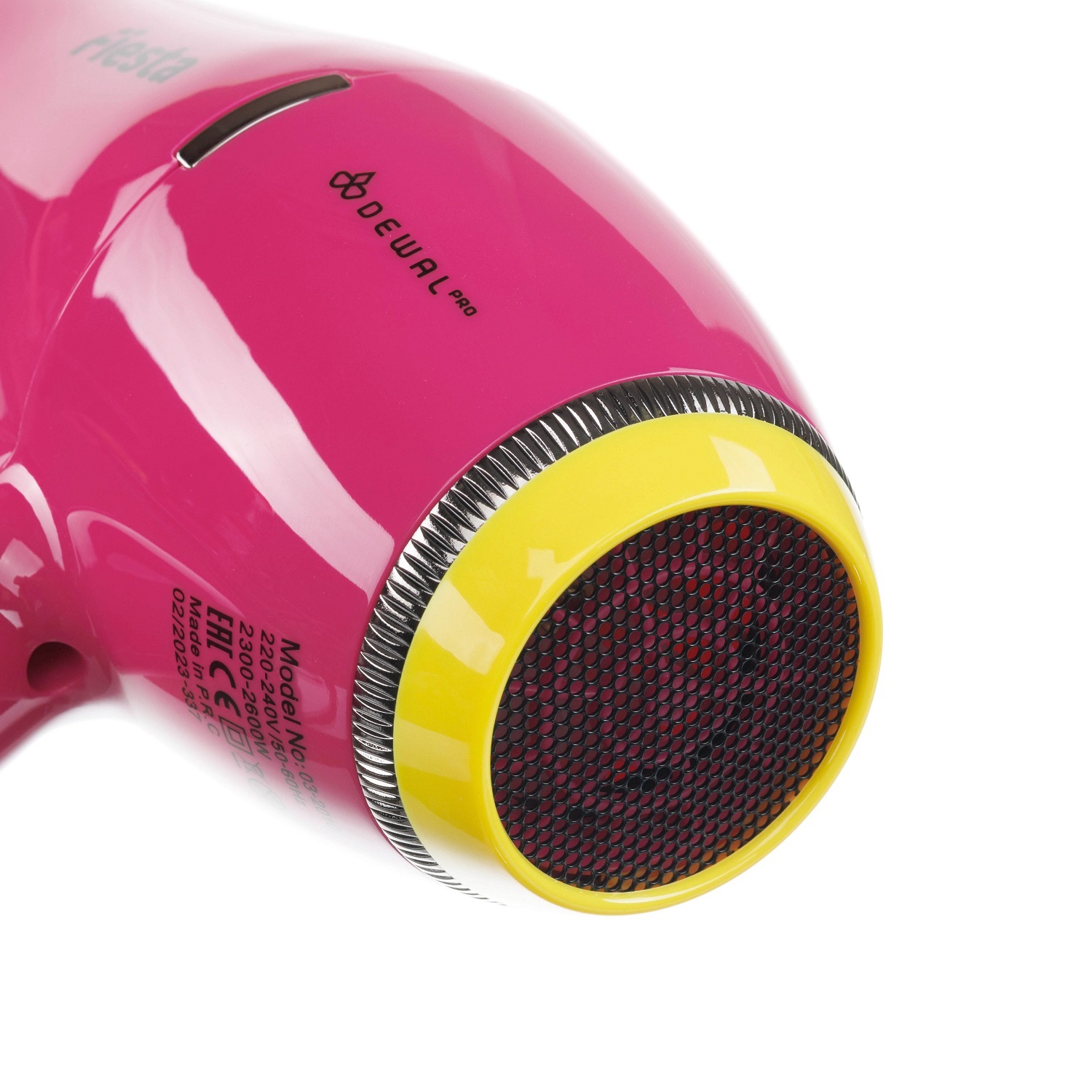 Деваль Про Фен Fiesta с ионизацией, фуксия, 3 насадки, 2600 Вт (Dewal Pro, Фены) фото 9