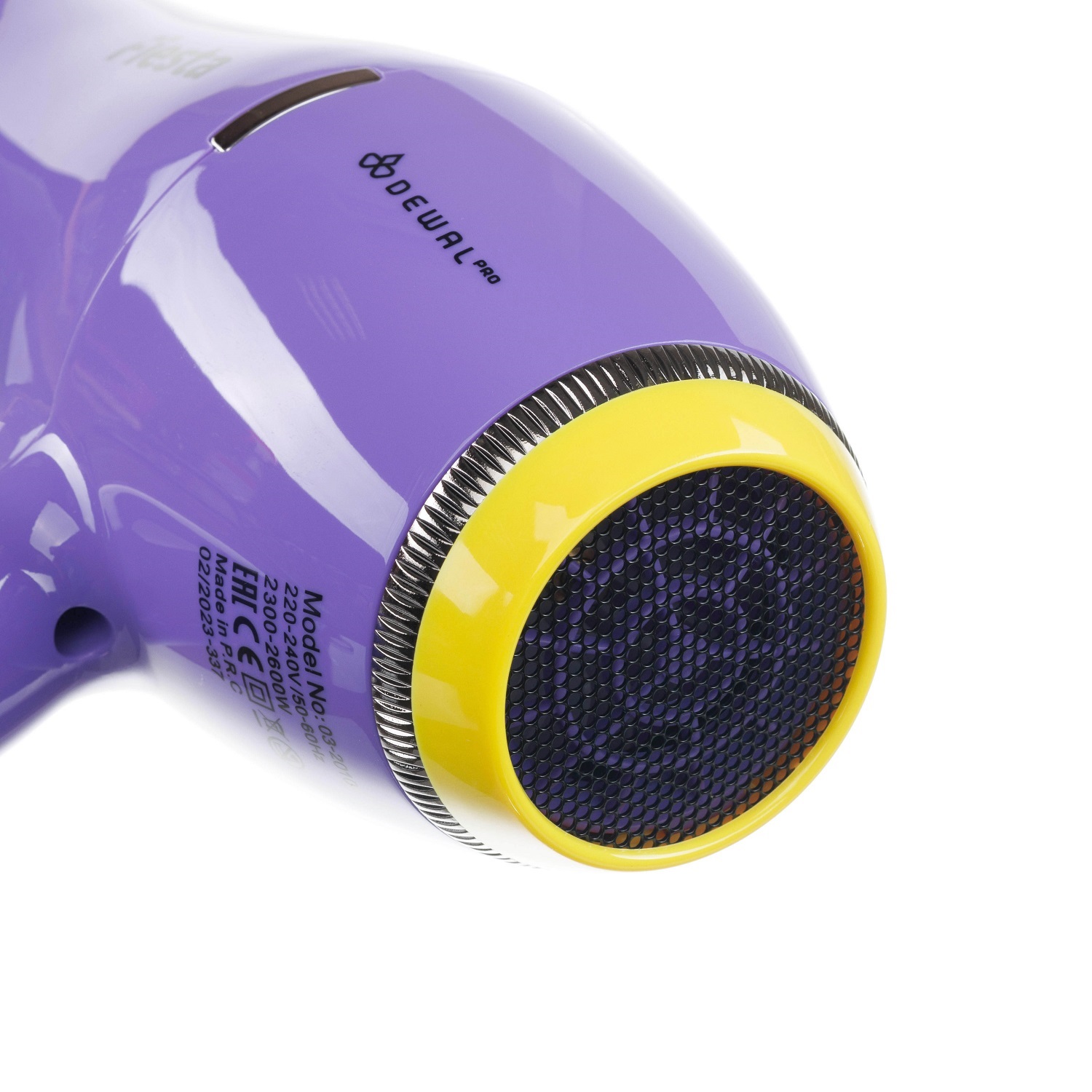 Деваль Про Фен Fiesta с ионизацией, лаванда, 3 насадки, 2600 Вт (Dewal Pro, Фены) фото 8