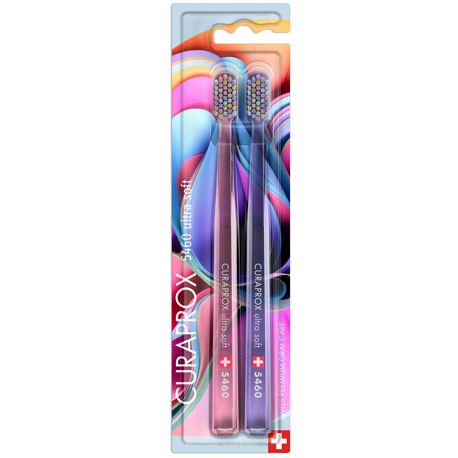 Курапрокс Набор ультрамягких зубных щеток Duo Colorful Curls, 2 шт (Curaprox, Мануальные зубные щетки) фото 0