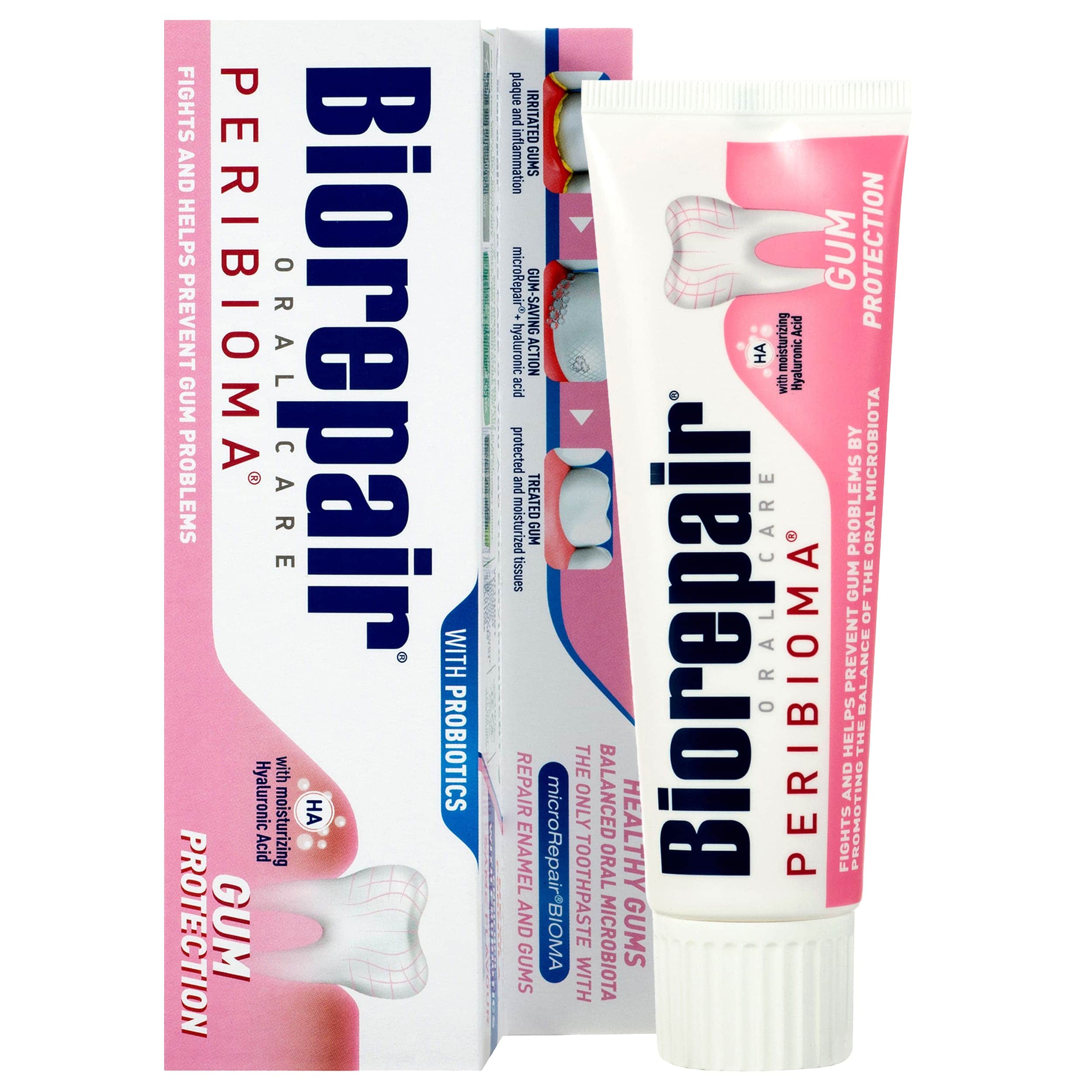 цена Biorepair Зубная паста для защиты десен Peribioma Gum Protection, 75 мл (Biorepair, Чувствительные зубы)