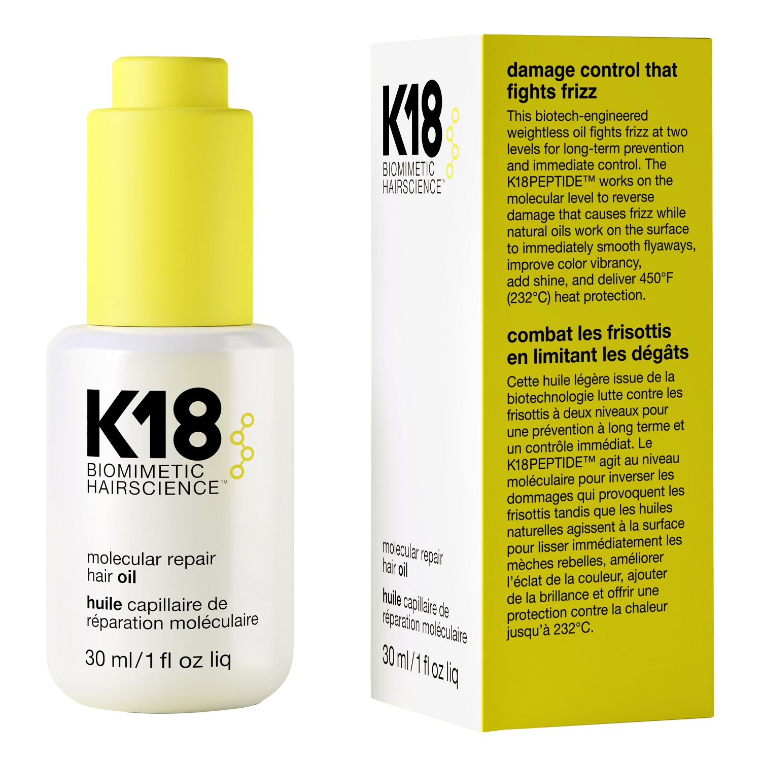 k 18 несмываемая маска для молекулярного восстановления волос 15 мл k 18 K-18 Масло-бустер для молекулярного восстановления волос Molecular Repair Hair Oil, 30 мл (K-18, )