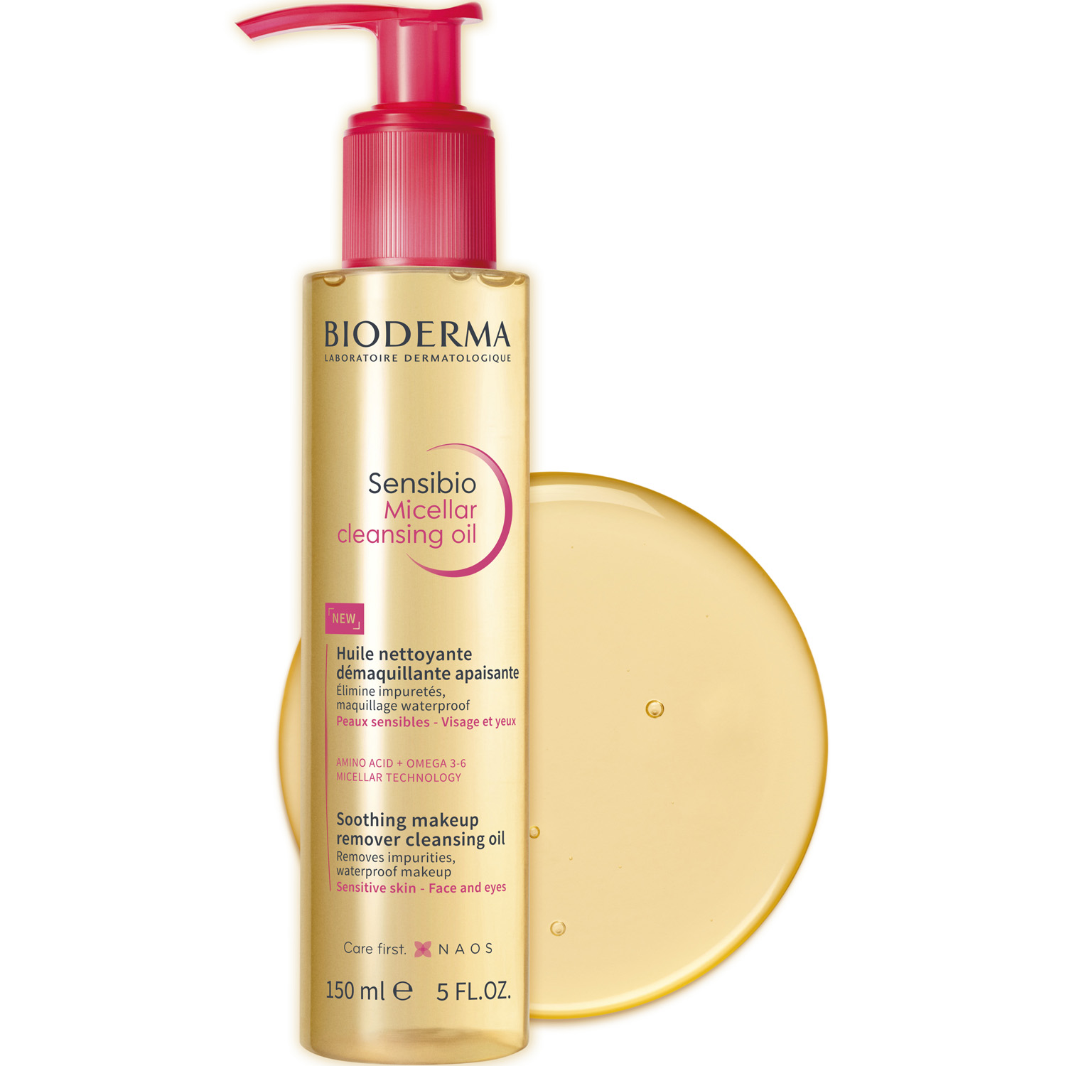 Биодерма Очищающее мицеллярное масло для чувствительной кожи, 150 мл (Bioderma, Sensibio) фото 4