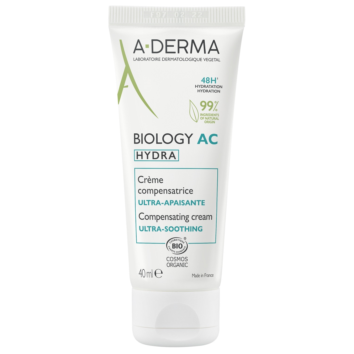 A-Derma Крем восстанавливающий баланс ослабленной кожи AC Hydra, 40 мл (A-Derma, Biology)