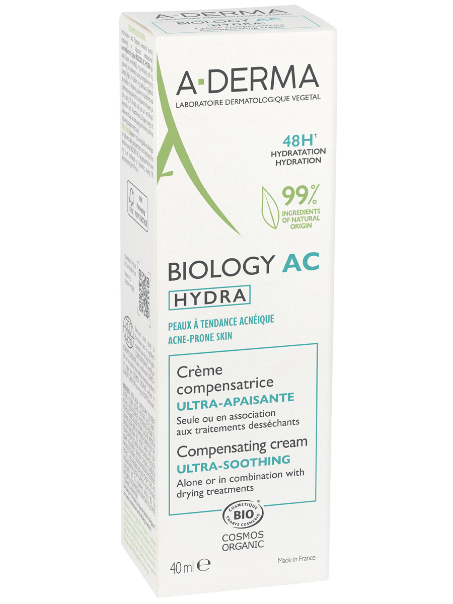 Адерма Крем восстанавливающий баланс ослабленной кожи AC Hydra, 40 мл (A-Derma, Biology) фото 7