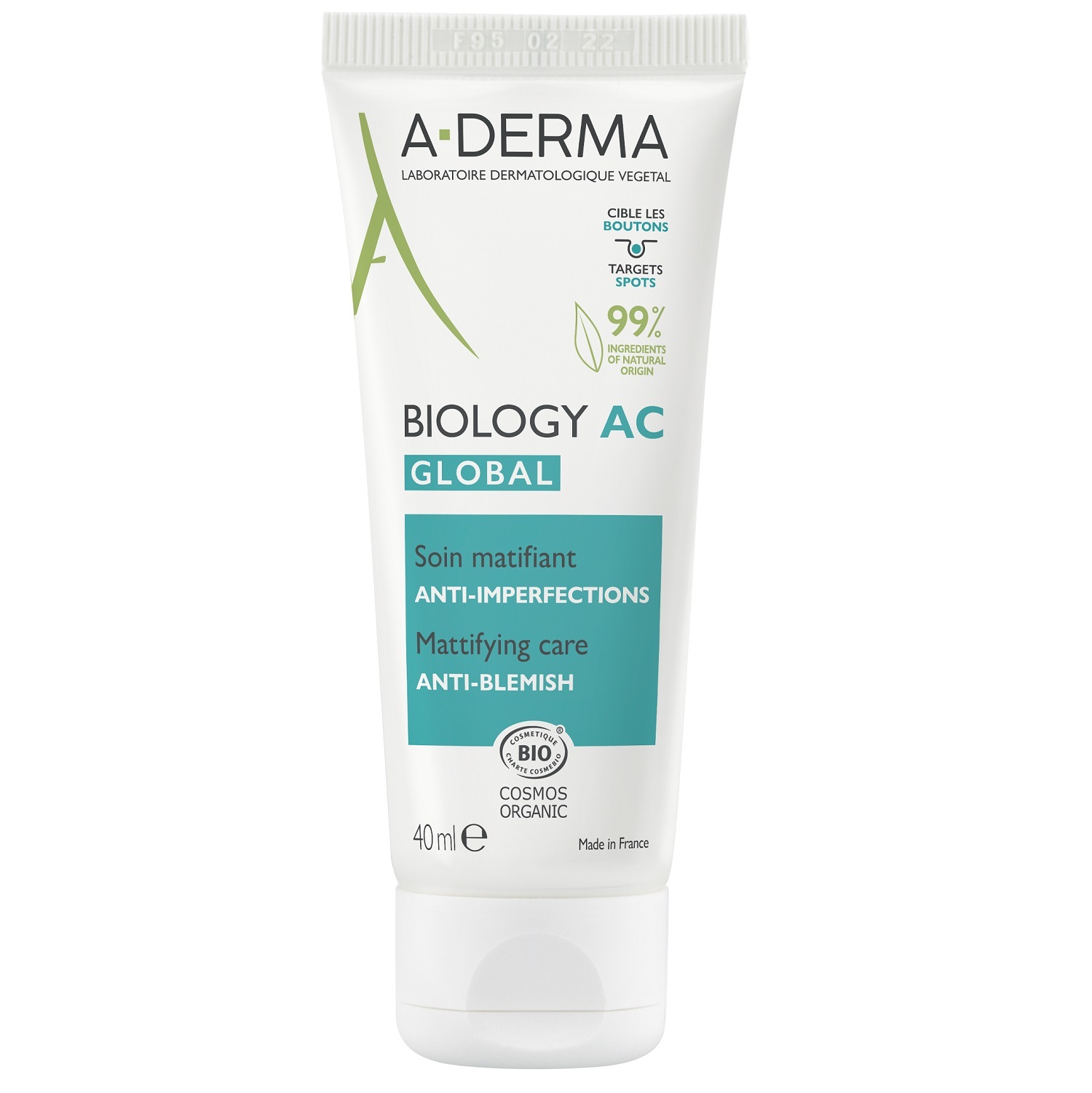 Адерма Крем для комплексного ухода за проблемной кожей AC Global, 40 мл (A-Derma, Biology) фото 0