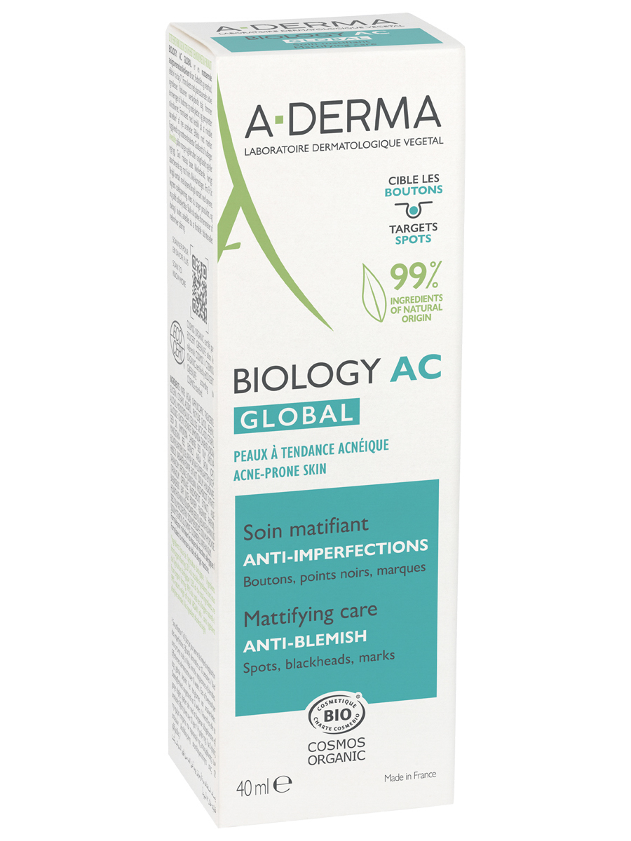 Адерма Крем для комплексного ухода за проблемной кожей AC Global, 40 мл (A-Derma, Biology) фото 11