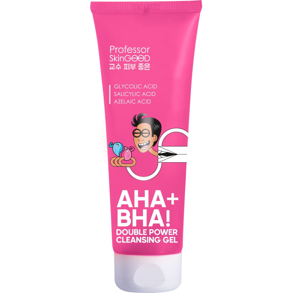 Professor SkinGOOD Гель с AHA- и BHA-кислотами для умывания лица Double Power Cleansing Gel 14+, 120 мл (Professor SkinGOOD, Умывание и очищение)