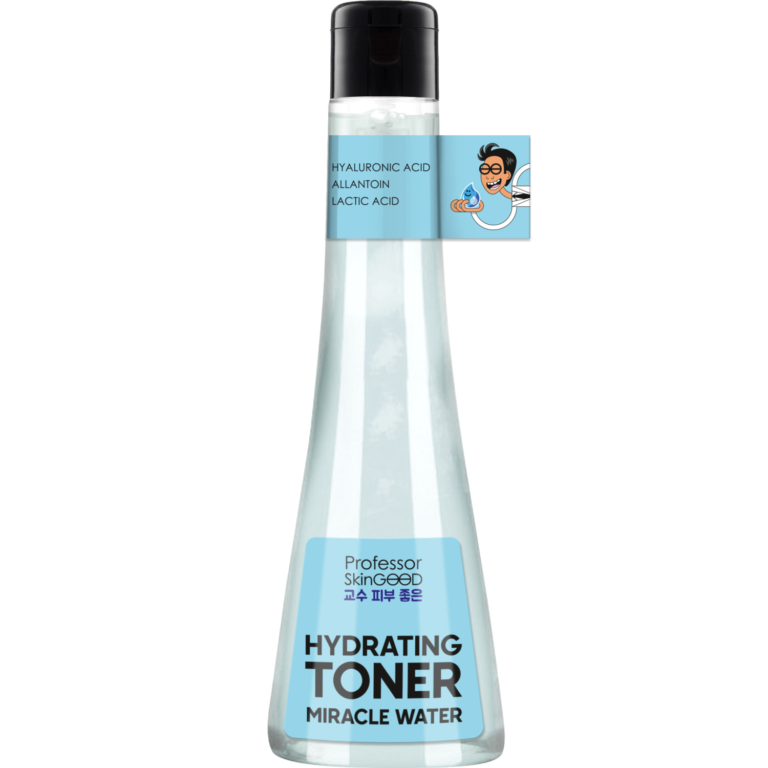 Professor SkinGOOD Увлажняющий тоник с гиалуроновой кислотой и аллантоином Miracle Water Hydrating Toner, 125 мл (Professor SkinGOOD, Уход) уход за кожей лица professor skingood тоник для лица miracle water hydrating toner увлажняющий с низкомолекулярной гиалуроновой кислотой и аллантоином