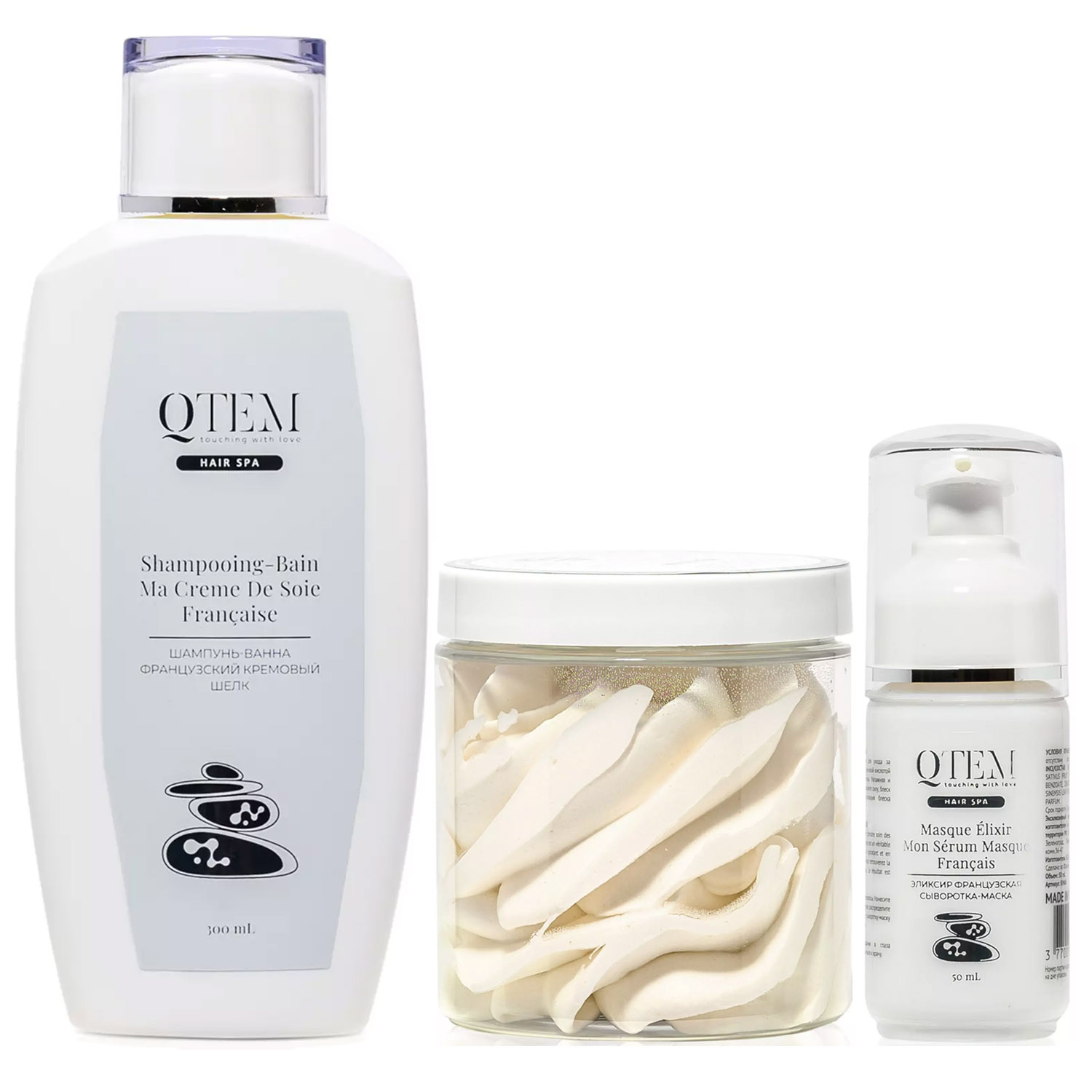 Qtem Набор для восстановления и роста сухих уставших волос, 3 средства (Qtem, Hair Spa) qtem hair regeneration набор для восстановления окрашенных и натуральных сухих волос 1 комплект