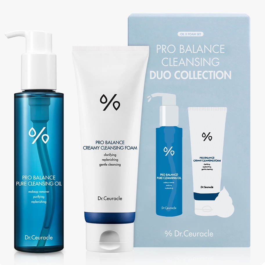 Доктор Сьюрикл Набор для двойного очищения Cleansing Duo Set (гидрофильное масло 155 мл + пенка 150 мл) (Dr. Ceuracle, Pro Balance) фото 0