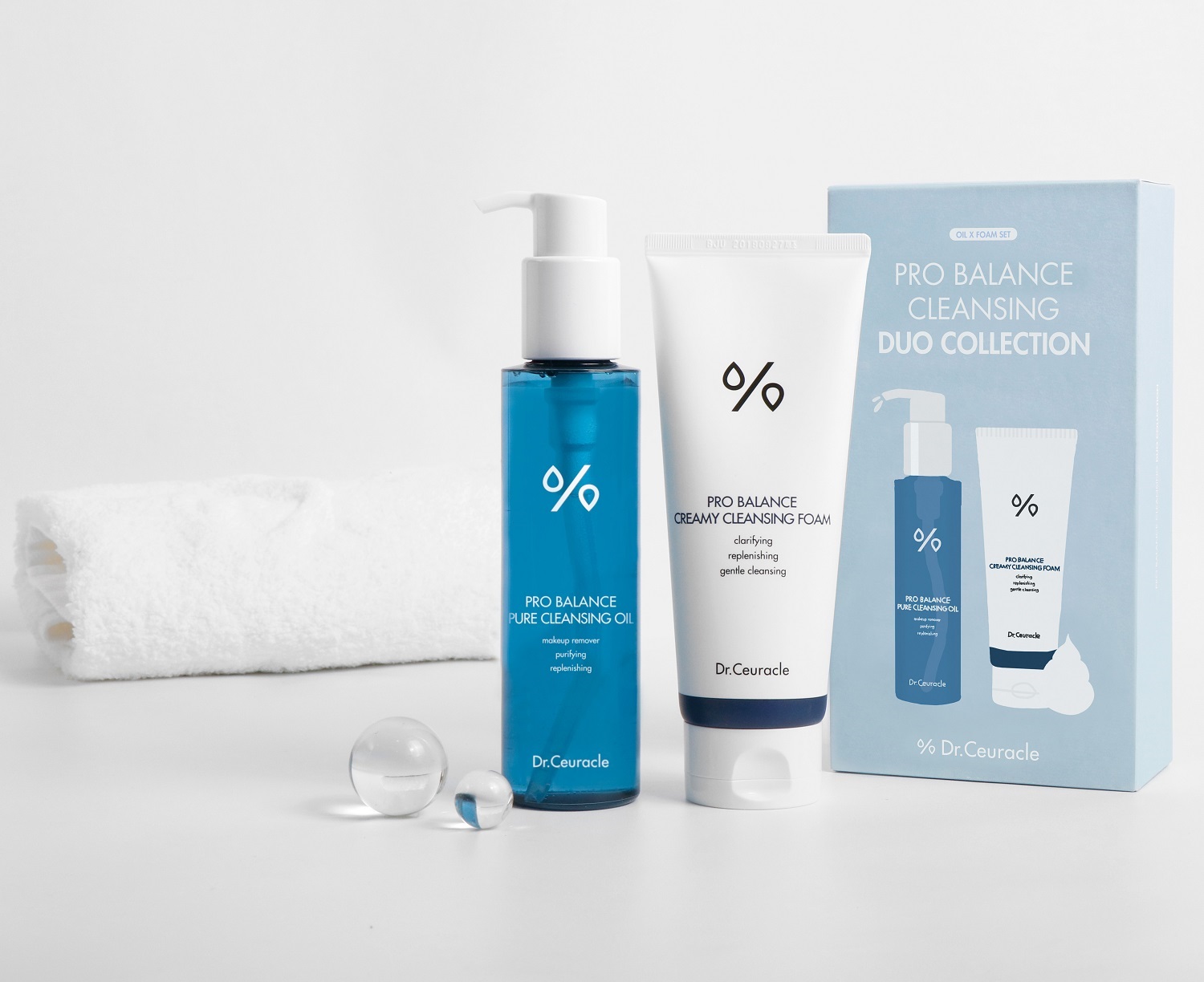 Доктор Сьюрикл Набор для двойного очищения Cleansing Duo Set (гидрофильное масло 155 мл + пенка 150 мл) (Dr. Ceuracle, Pro Balance) фото 1