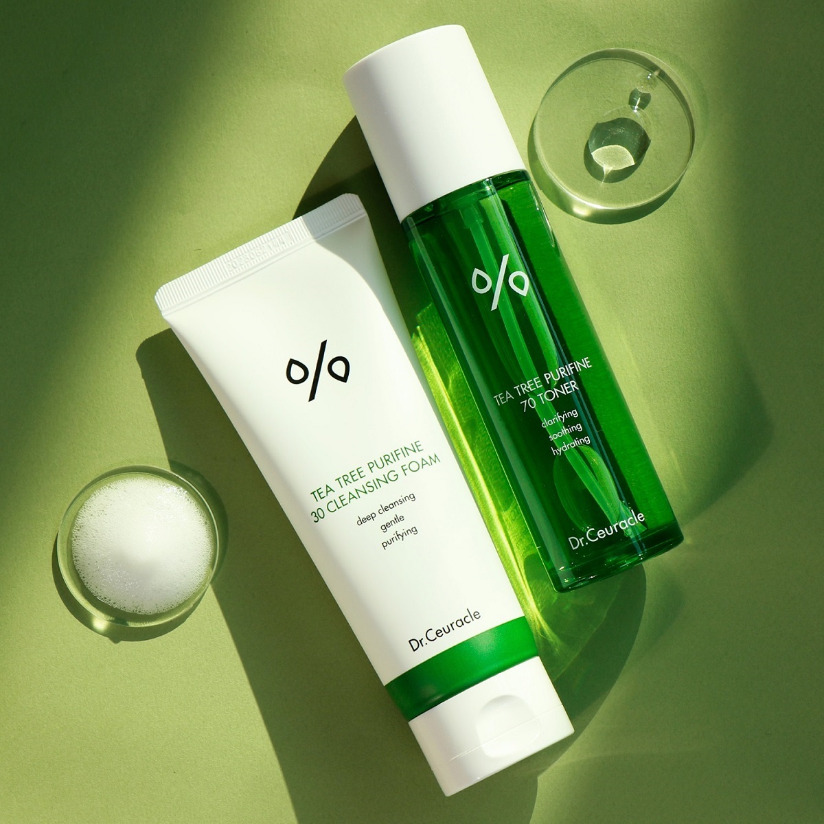 Доктор Сьюрикл Набор Duo Set: пенка 150 мл + тонер 100 мл (Dr. Ceuracle, Tea Tree Purifine) фото 1