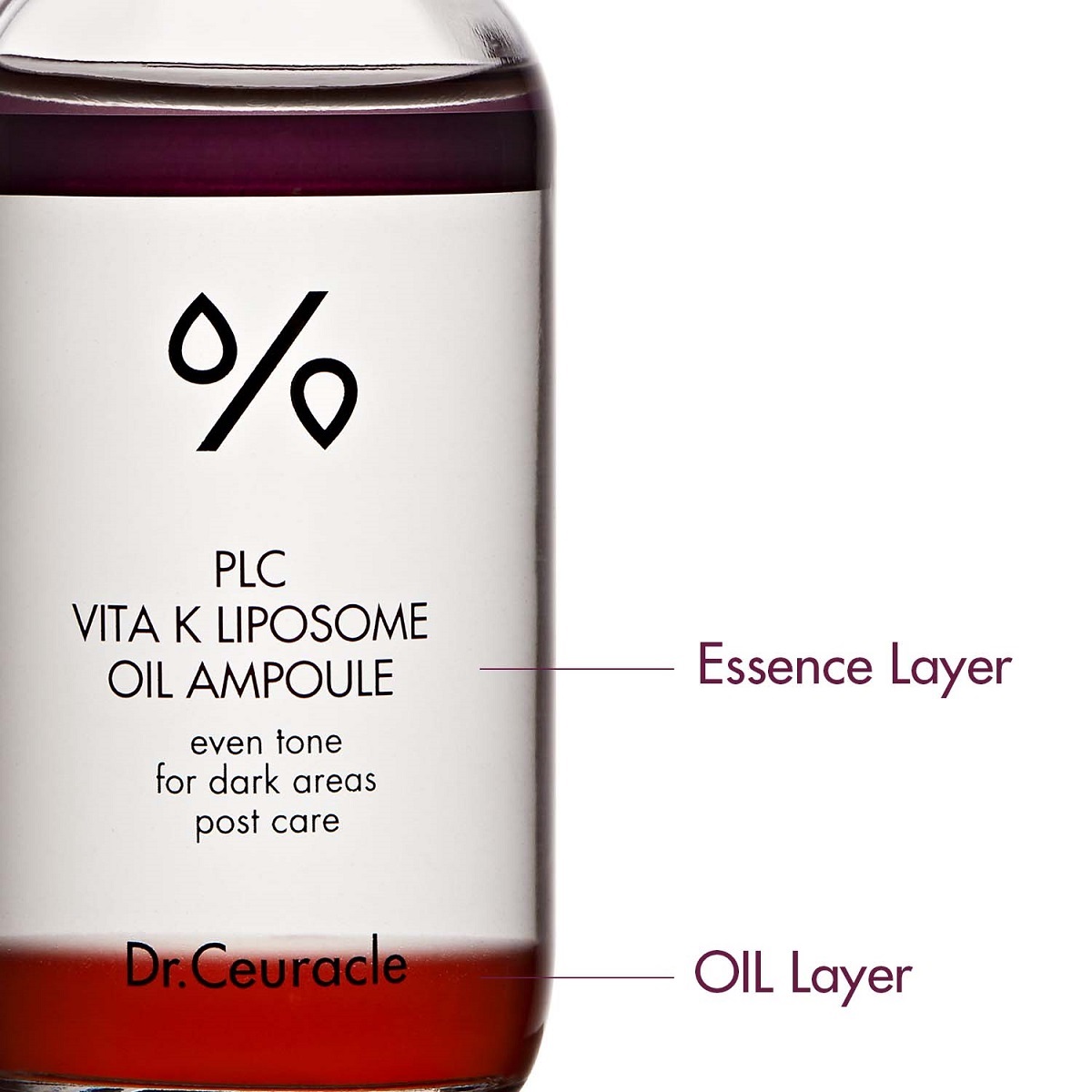 Доктор Сьюрикл Двухфазная липосомальная сыворотка с витамином К PLC Vita K Liposome Oil Ampoule, 50 мл (Dr. Ceuracle, Hyal reyouth) фото 3