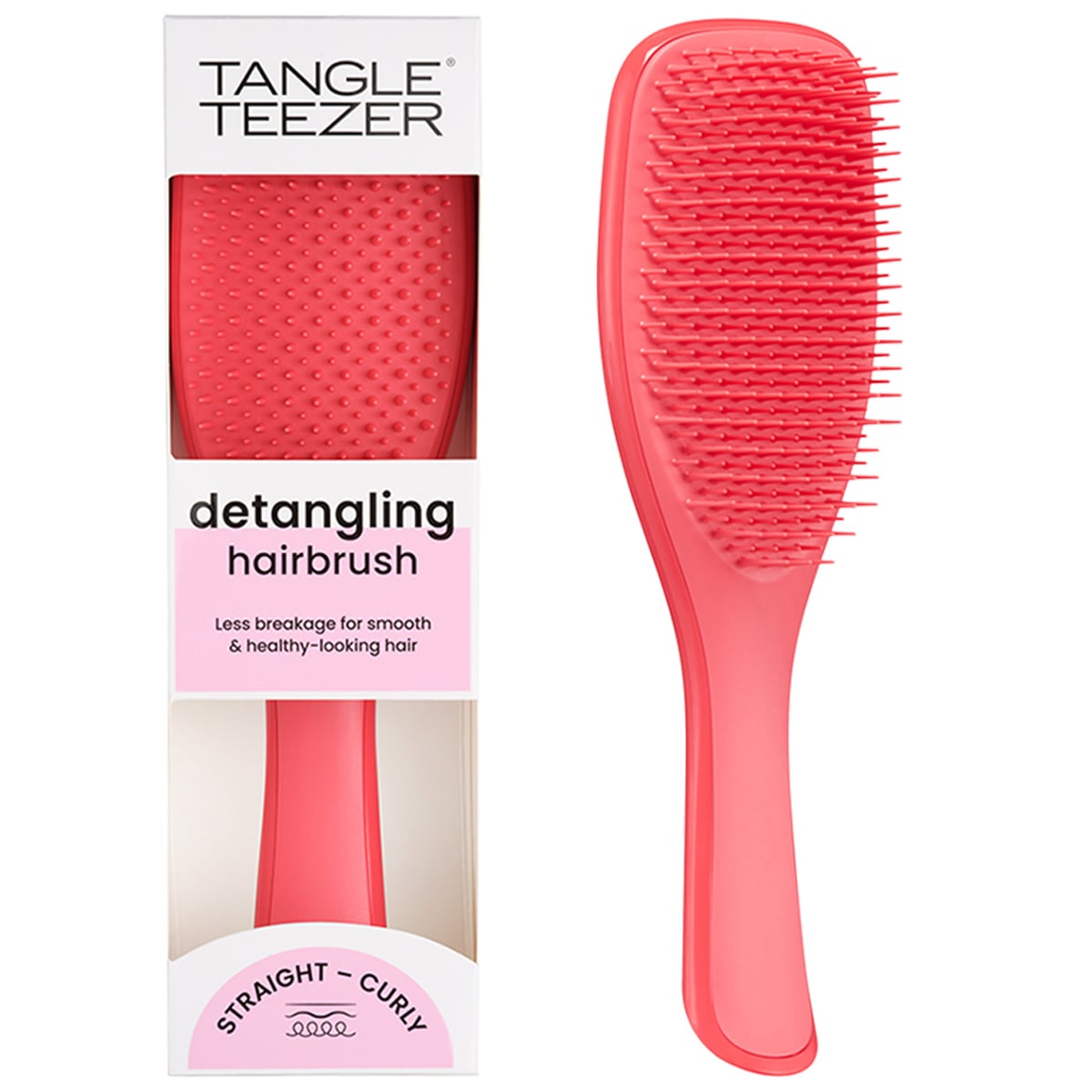 Tangle Teezer Расческа для прямых и волнистых волос Pink Punch, 40×65×225 мм (Tangle Teezer, The Ultimate Detangler) tangle teezer расческа для прямых и волнистых волос pink punch 40×65×225 мм tangle teezer the ultimate detangler