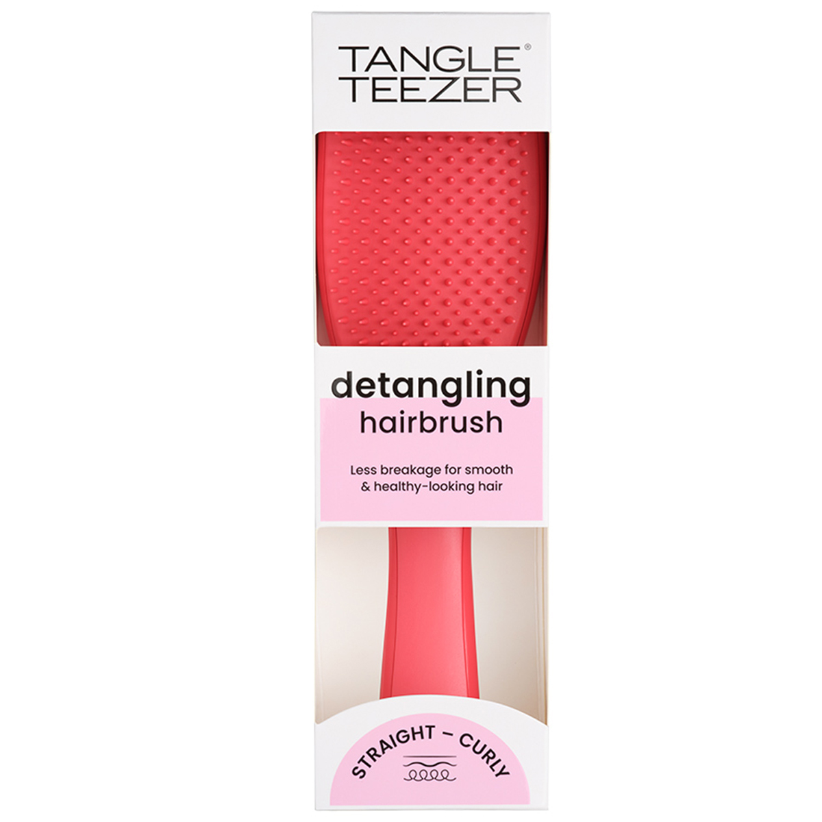 Тангл Тизер Расческа для прямых и волнистых волос Pink Punch, 40×65×225 мм (Tangle Teezer, The Ultimate Detangler) фото 6