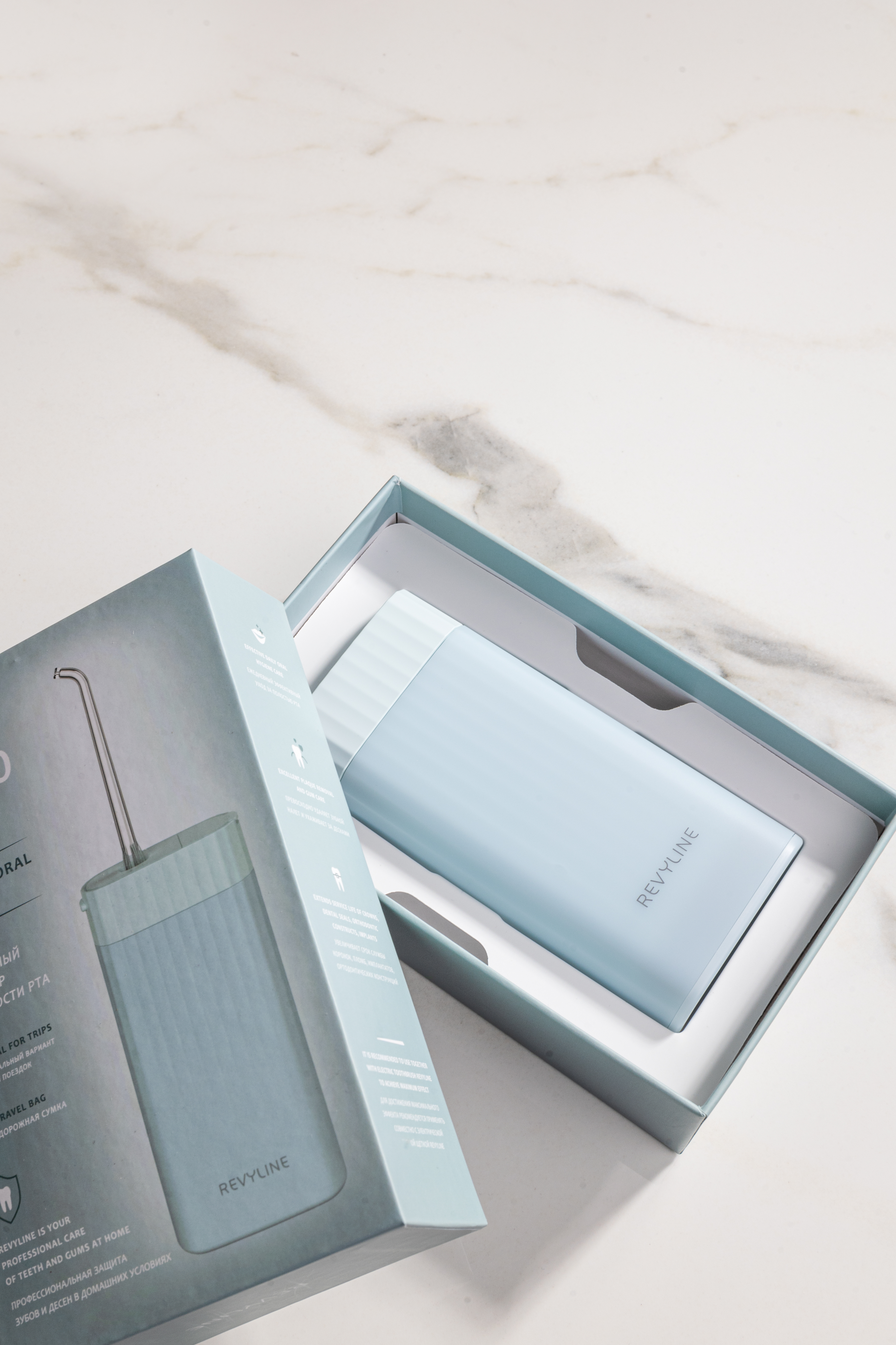  Портативный ирригатор RL 410, голубой (REVYLINE, Ирригаторы) фото 3