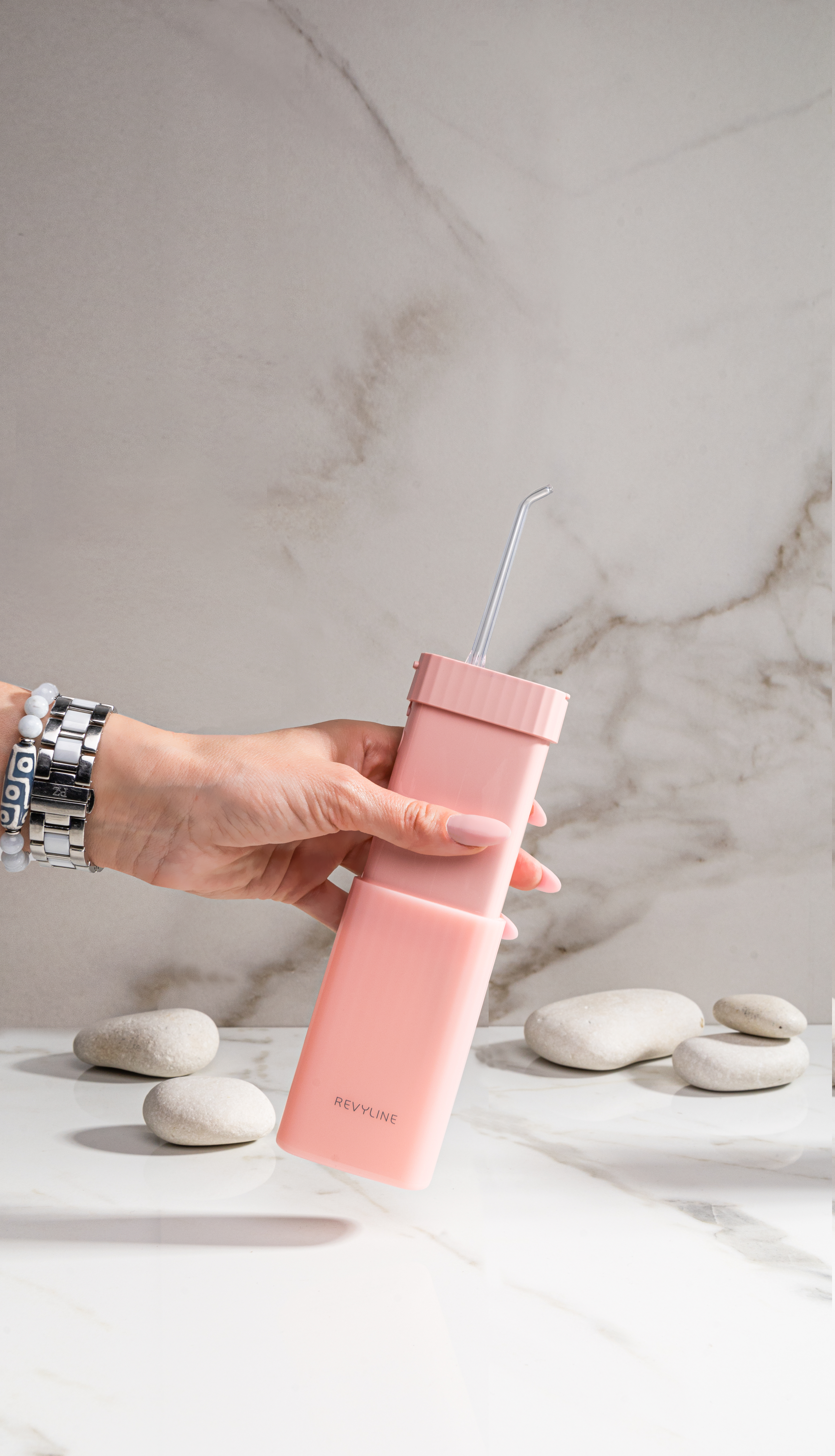  Портативный ирригатор RL 410, розовый (REVYLINE, Ирригаторы) фото 3