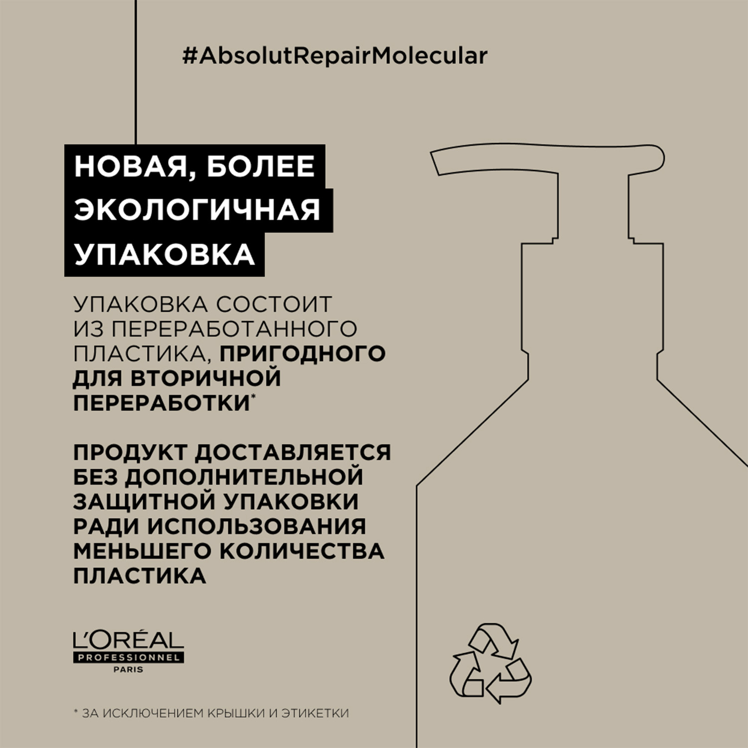Лореаль Профессионель Шампунь для молекулярного восстановления волос Absolut Repair Molecular, 500 мл (L'oreal Professionnel, Serie Expert) фото 5