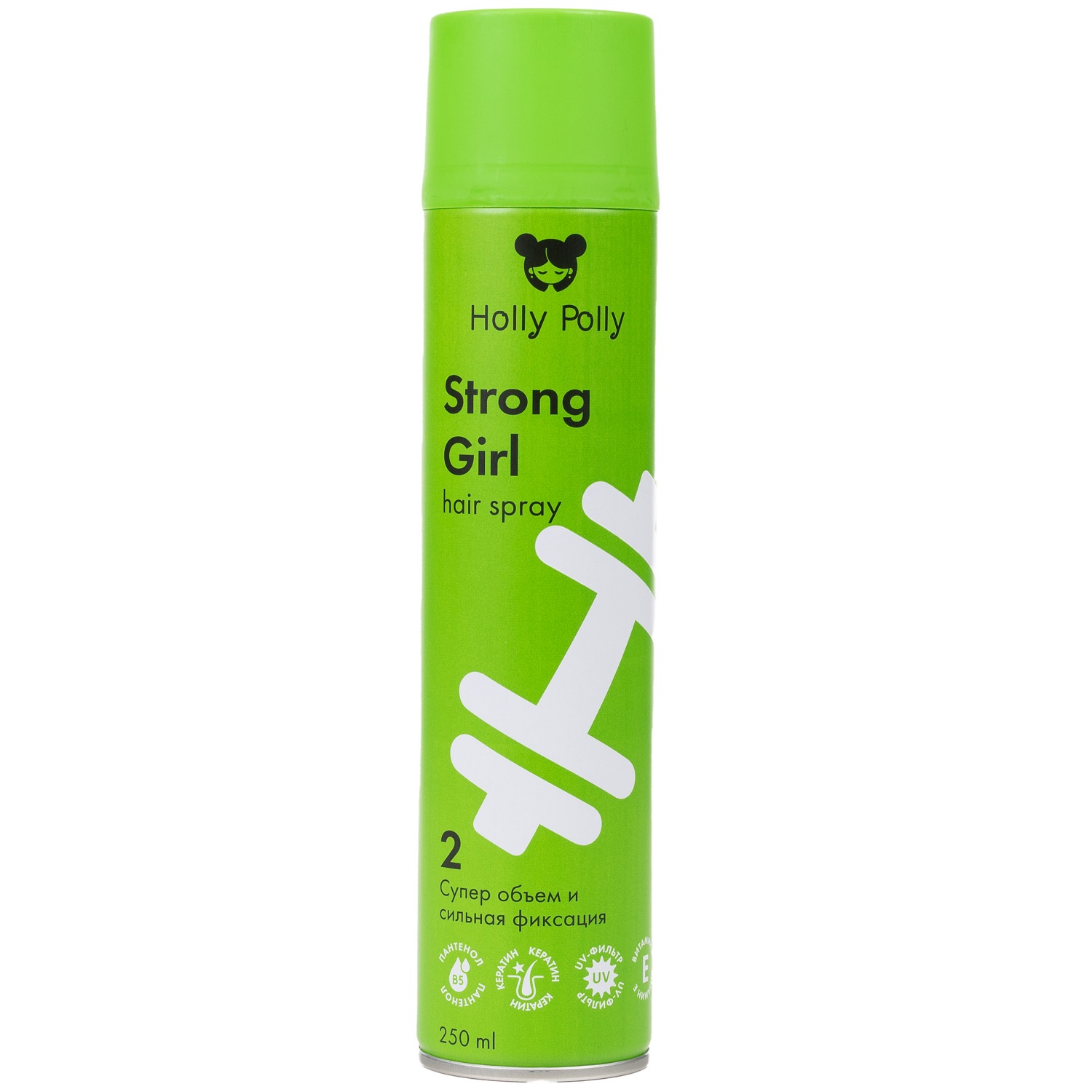 Холли Полли Лак для волос Strong Girl «Суперобъем и сильная фиксация», 250 мл (Holly Polly, Styling) фото 0