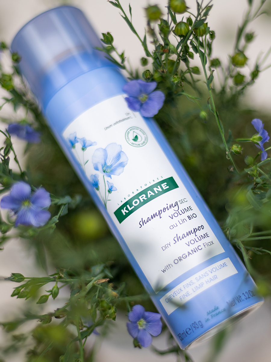 Клоран Сухой шампунь с органическим экстрактом льняного волокна для объема волос, 150 мл (Klorane, Лён) фото 7