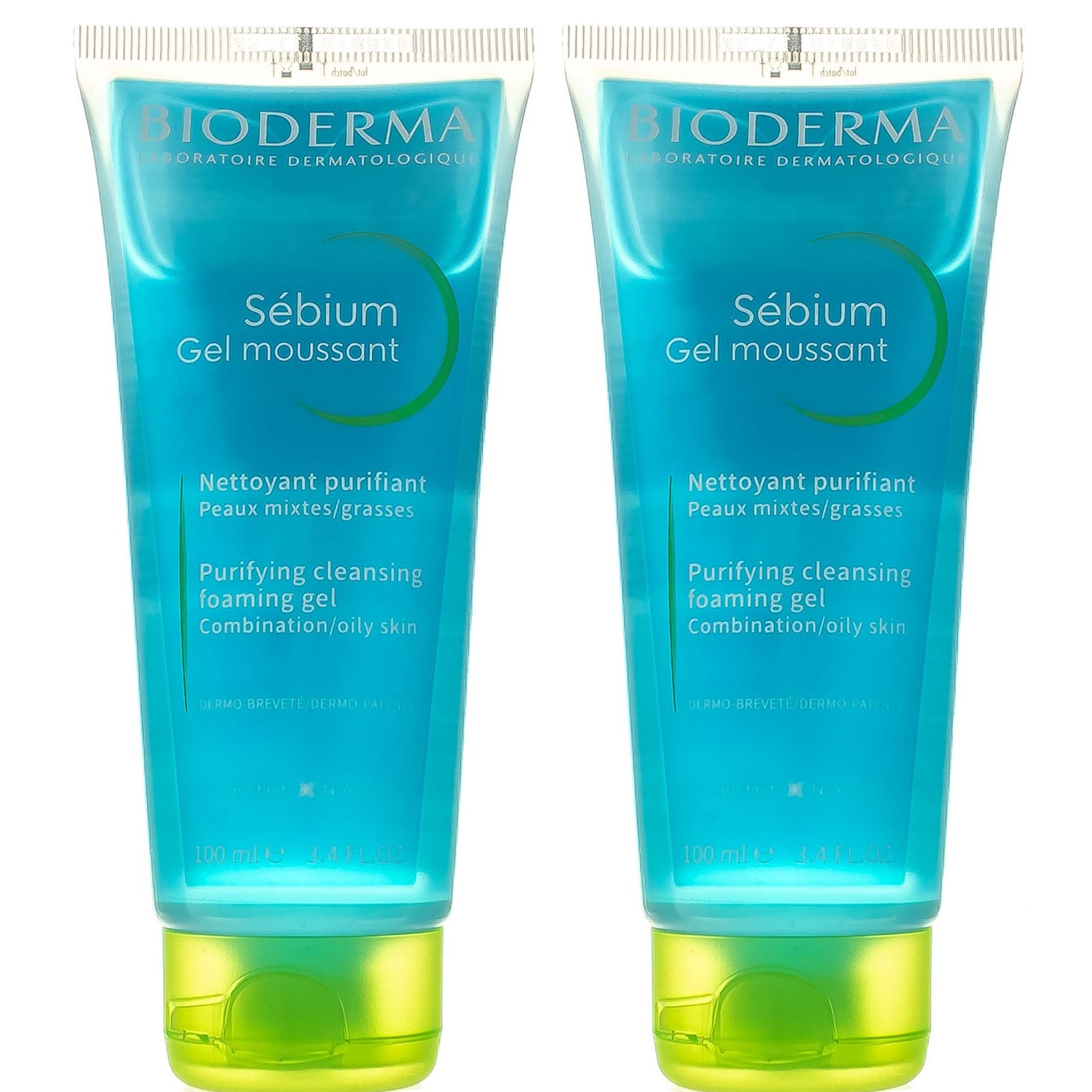 Биодерма Очищающий гель для лица, 2 х 100 мл (Bioderma, Sebium) фото 0