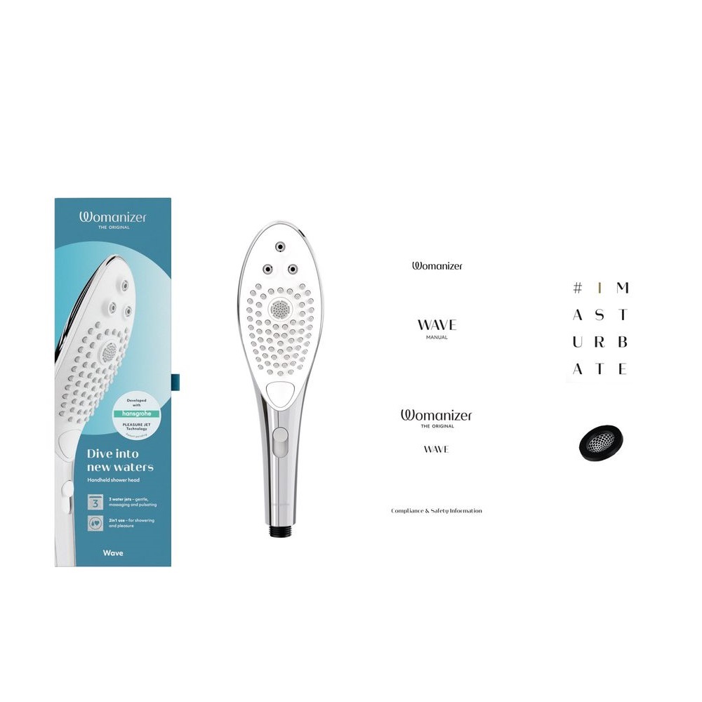 Вуманайзер Насадка для душа Wave серебристая (Womanizer, Wave) фото 6
