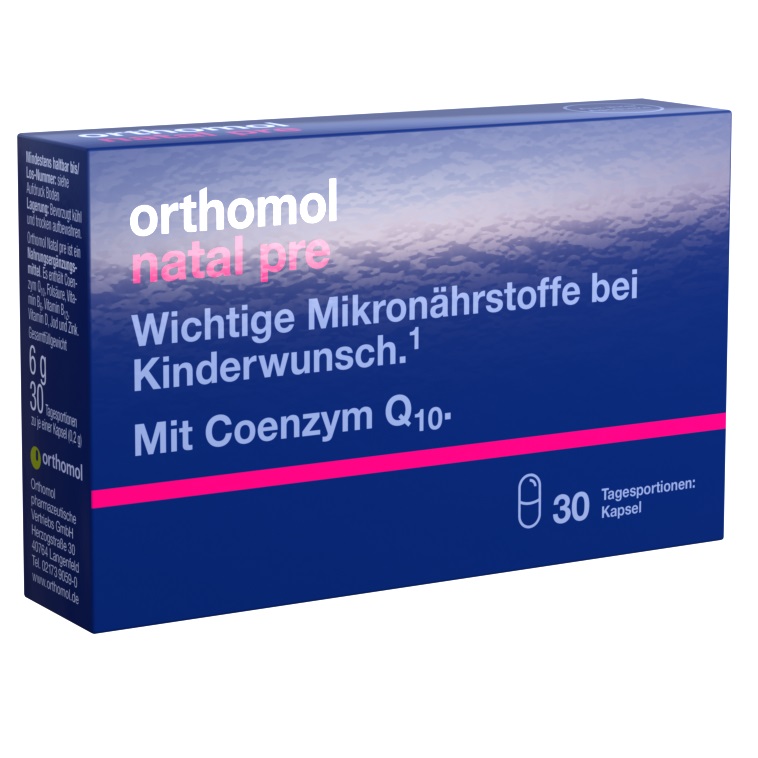 Orthomol Комплекс Natal Pre для женщин, планирующих беременность, 30 капсул х 0,2 г (Orthomol, Для беременных и кормящих) orthomol комплекс натал плюс 30 капсул 30 саше orthomol для беременных и кормящих