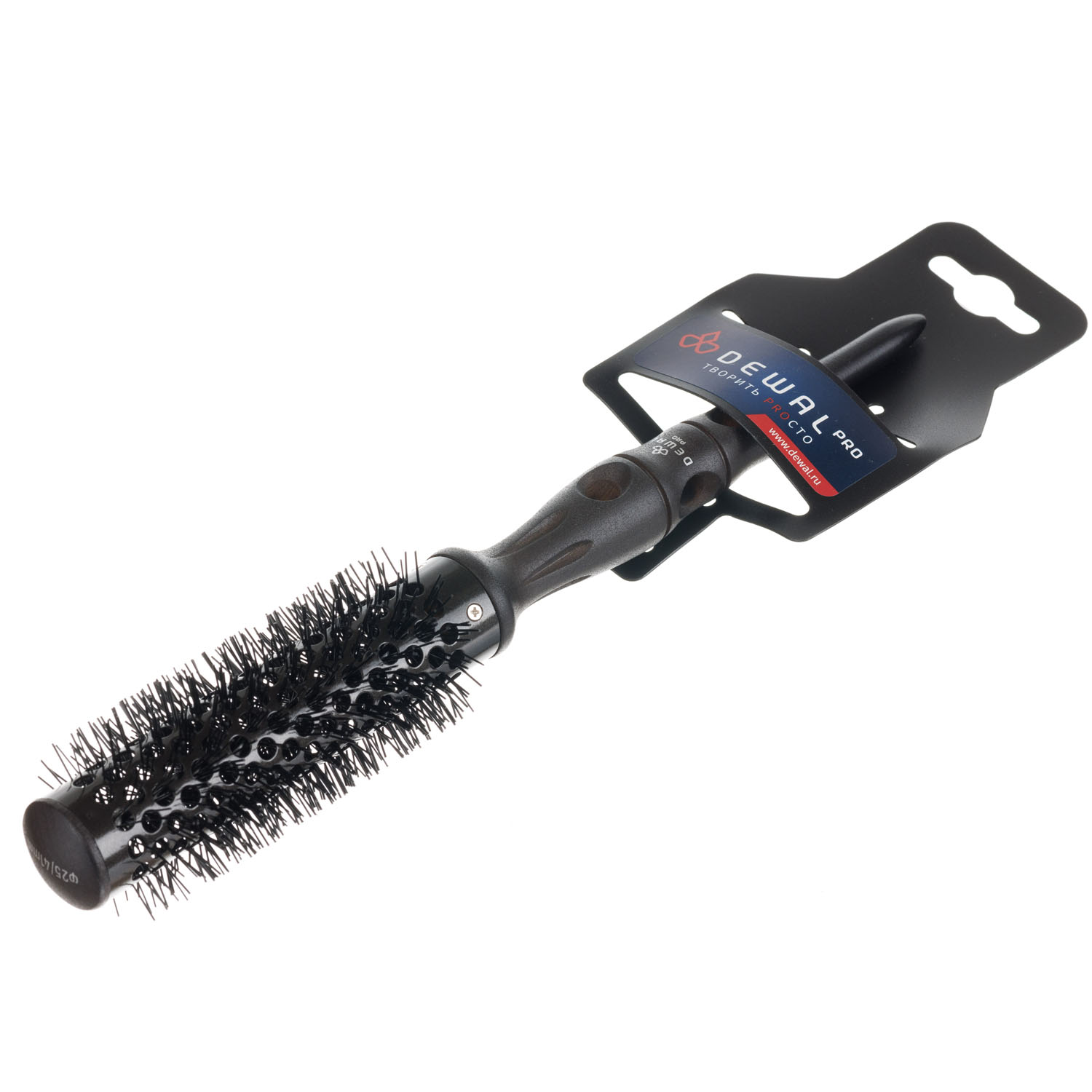 Деваль Про Термобрашинг Multi с керамическим покрытием и нейлоновой ионизированной щетиной, диаметр 25/41 мм (Dewal Pro, Расчески и брашинги) фото 2
