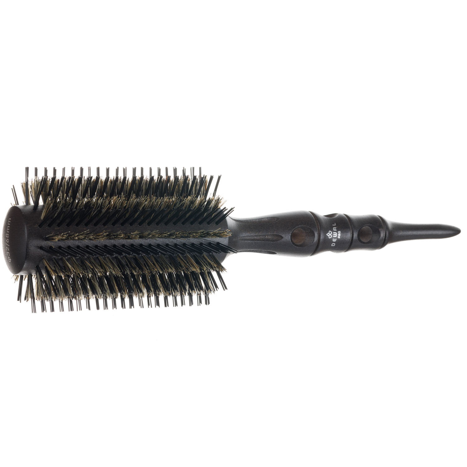 Деваль Про Брашинг Multi с многослойным ионизированным нейлоном и щетиной кабана, диаметр 32/68 мм (Dewal Pro, Расчески и брашинги) фото 1