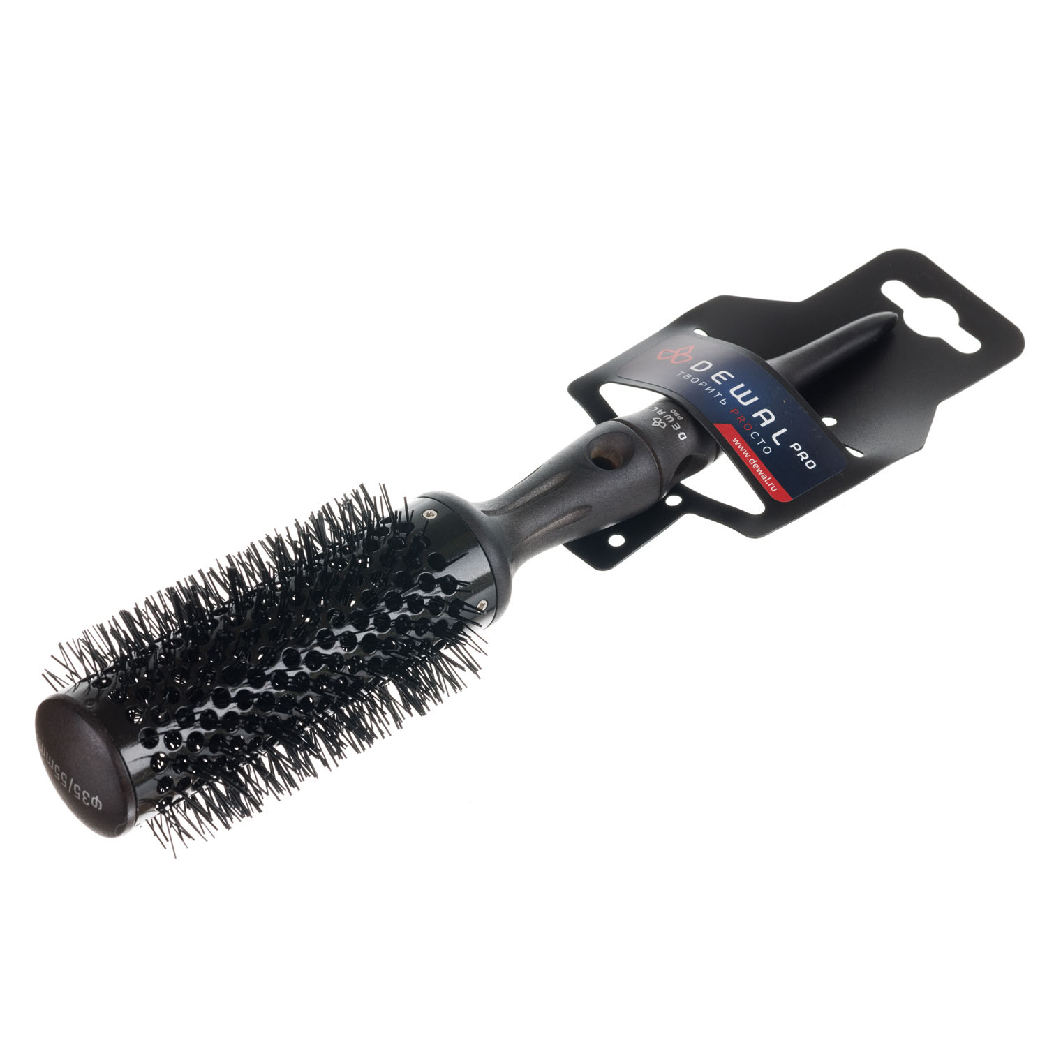 Деваль Про Термобрашинг Multi с керамическим покрытием и нейлоновой ионизированной щетиной, диаметр 43/63 мм (Dewal Pro, Расчески и брашинги) фото 2