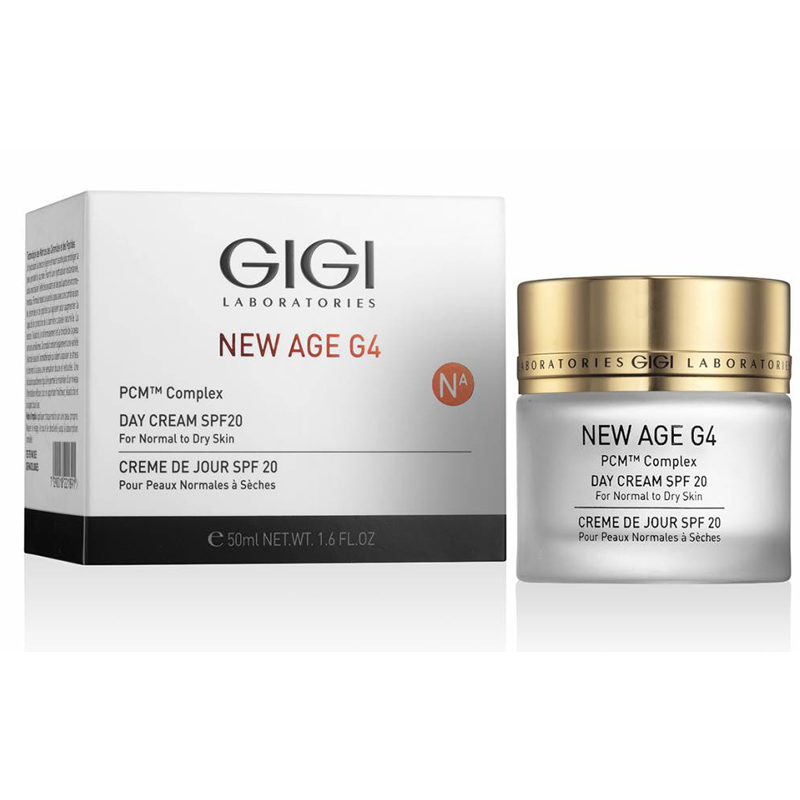 ДжиДжи Промонабор: антивозрастная сыворотка для сияния кожи Glow Up Serum 30 мл + дневной крем для нормальной и сухой кожи Day Cream SPF20 50 мл (GiGi, New Age G4) фото 2