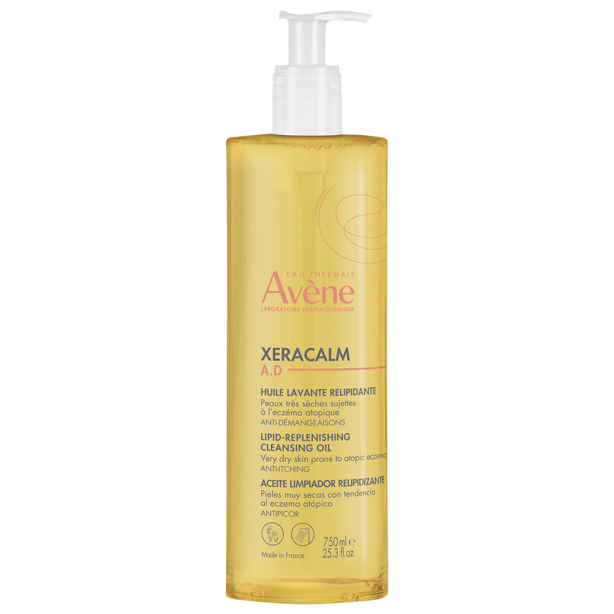 avene ксеракальм a d очищающее липидо восполняющее масло 400 мл Avene Очищающее масло для очень сухой и атопичной кожи лица и тела, 750 мл (Avene, XeraCalm)