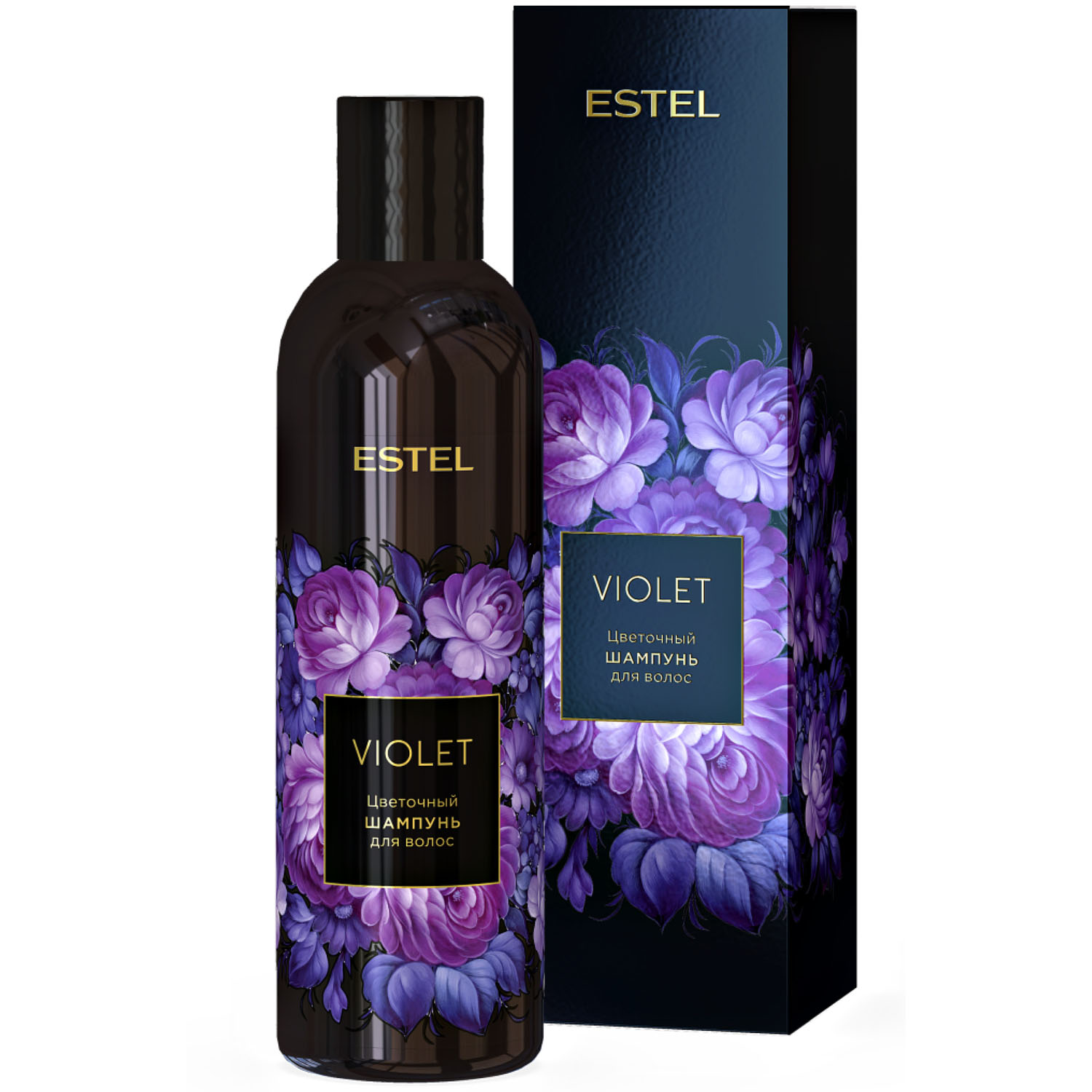 Estel Цветочный шампунь для волос Violet, 250 мл (Estel, Аромат цвета) estel цветочный бальзам увлажнение для волос blanc 200 мл estel аромат цвета