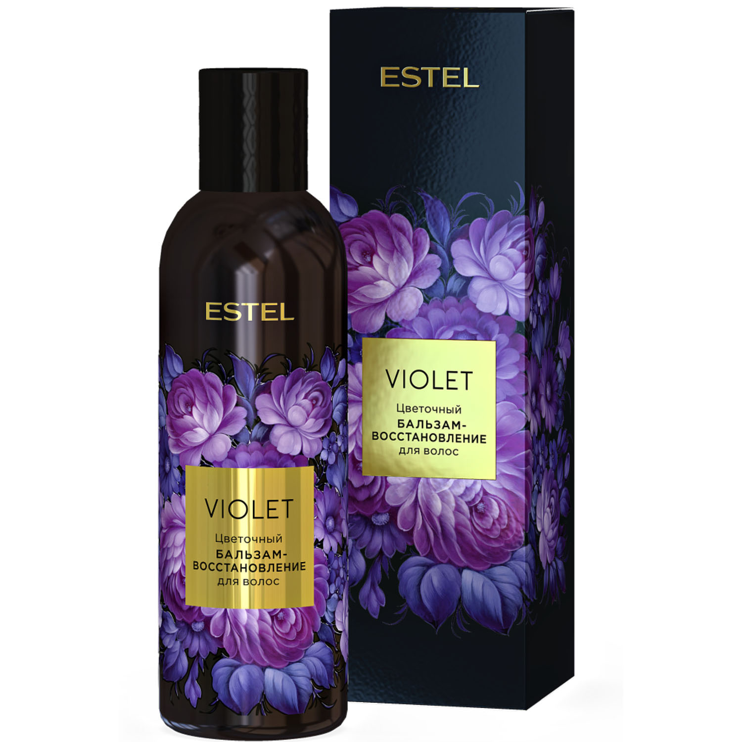 Estel Цветочный бальзам-восстановление для волос Violet, 200 мл (Estel, Аромат цвета) estel цветочный бальзам увлажнение для волос blanc 200 мл estel аромат цвета