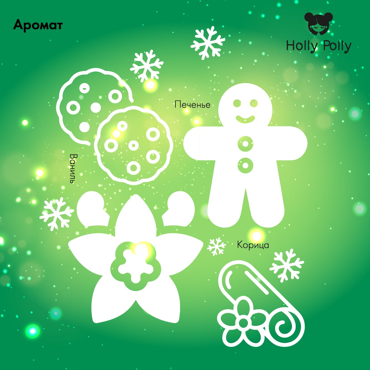 Холли Полли Бальзам для губ «Рождественское печенье» X-Mas Cookies, 4,8 г (Holly Polly, Christmas) фото 4