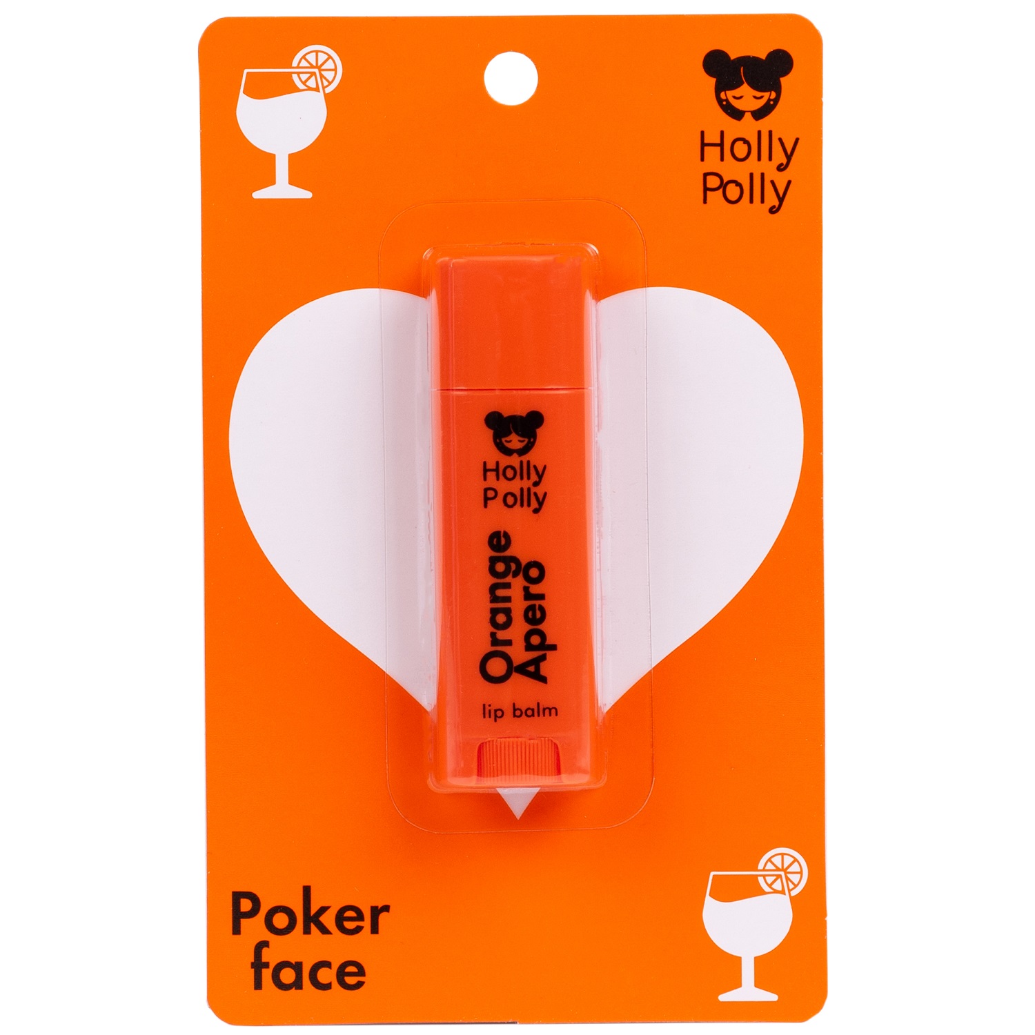 Holly Polly Бальзам для губ Orange Apero, 4,8 г (Holly Polly, Poker Face)