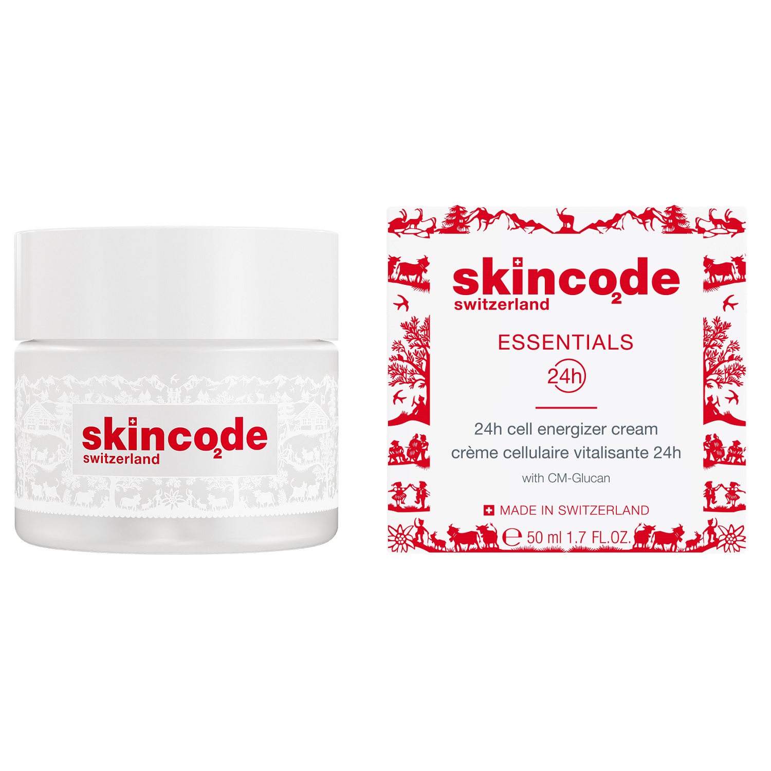 Skincode Энергетический клеточный крем для лица 24 часа в сутки, 50 мл (Skincode, Essentials 24h) энергетический клеточный крем 24 часа в сутки skincode 24h cell energizer cream 50 мл