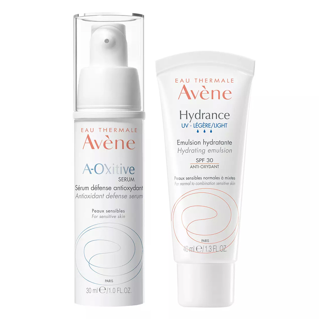 Авен Набор: защитная сыворотка 30 мл + эмульсия SPF30 40 мл (Avene, Hydrance) фото 0