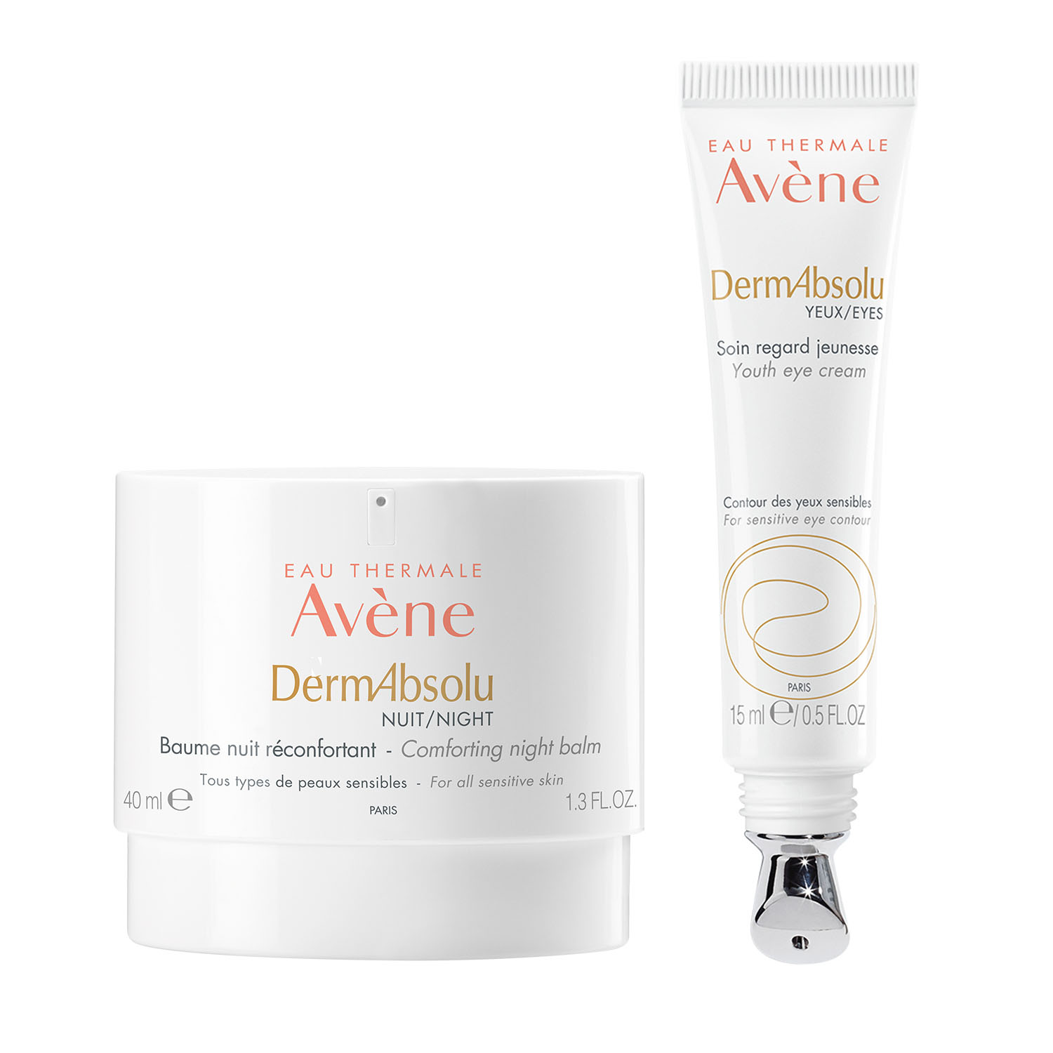 avene моделирующий ночной бальзам 40 мл avene dermabsolu Avene Набор антивозрастных средств DermAbsolu: ночной бальзам 40 мл + крем для век 15 мл (Avene, DermAbsolu)