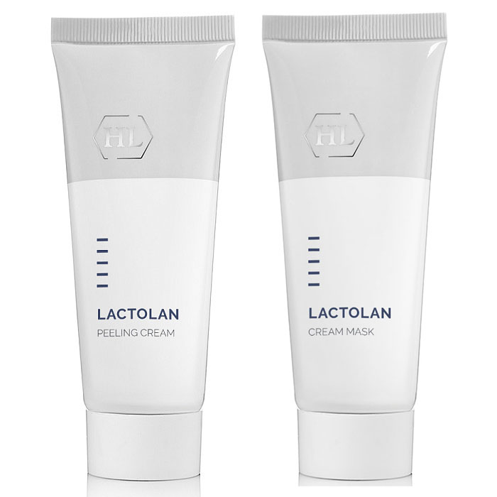 Holyland Laboratories Набор Lactolan: ферментативный пилинг-крем 70 мл + питательная маска 70 мл (Holyland Laboratories, Lactolan)
