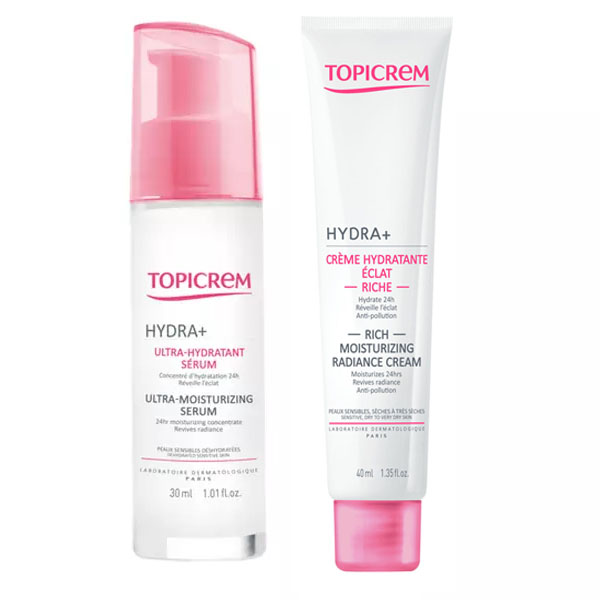 Топикрем Набор Hydra+: сыворотка 30 мл + насыщенный крем-сияние 40 мл (Topicrem, Hydra+ Чувствительная кожа лица) Топикрем Набор Hydra+: сыворотка 30 мл + насыщенный крем-сияние 40 мл (Topicrem, Hydra+ Чувствительная кожа лица) фото 2